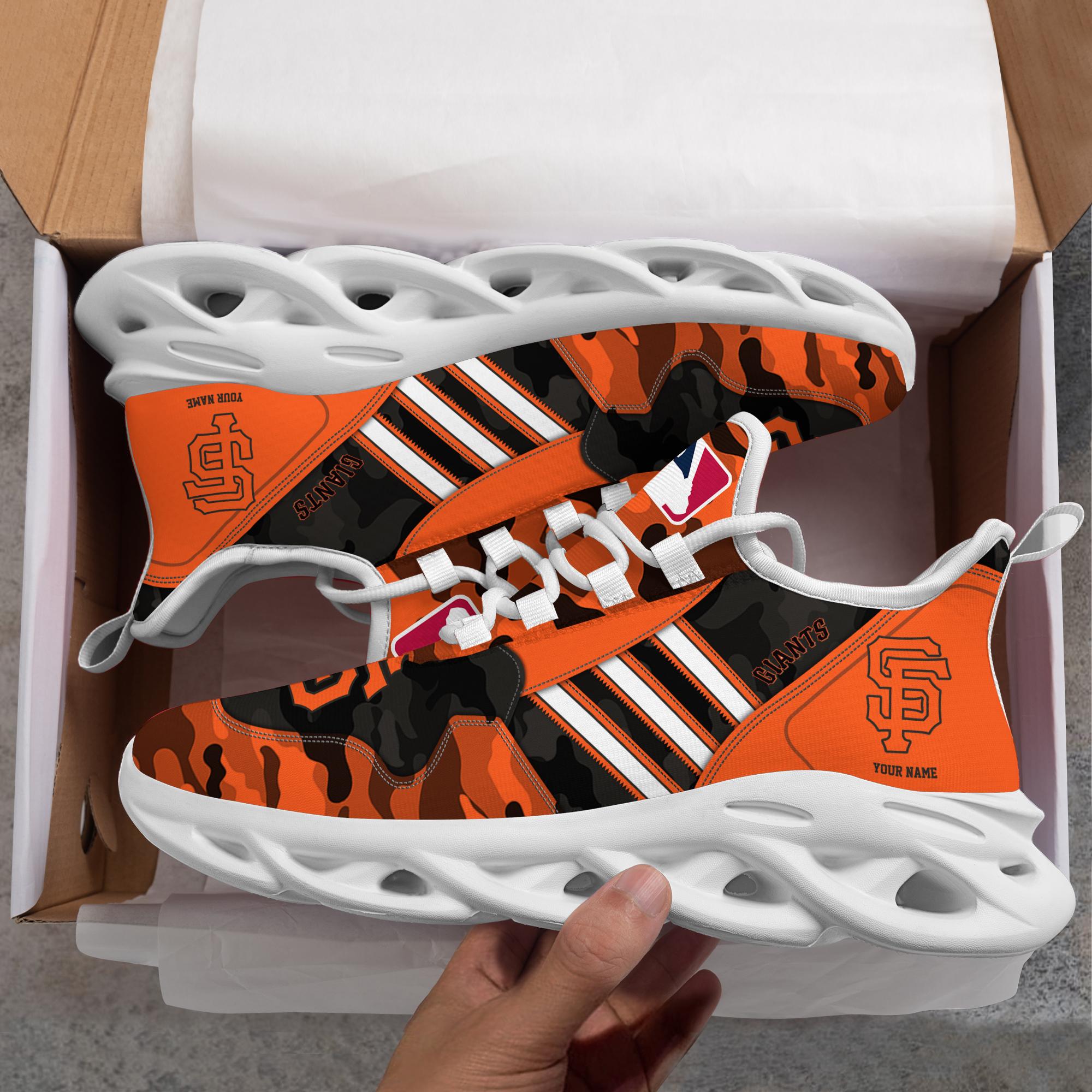 Ideafootwear San Francisco Giants Max Soul Shoes Sneakers For Men And Women