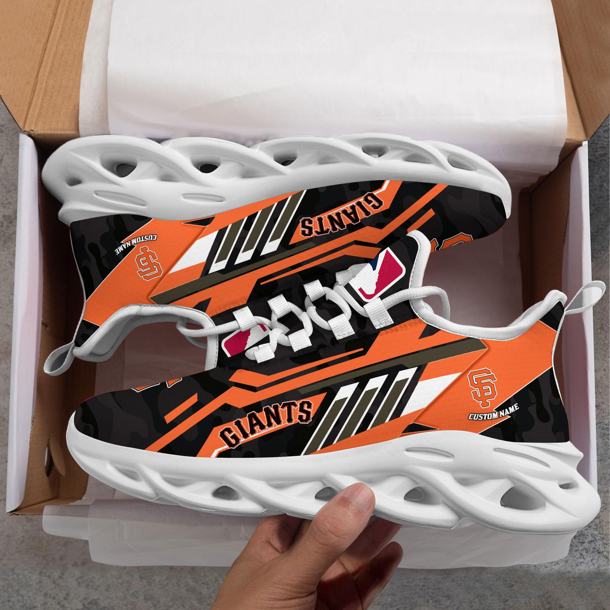 Ideafootwear San Francisco Giants Max Soul Shoes Sneakers For Men And Women