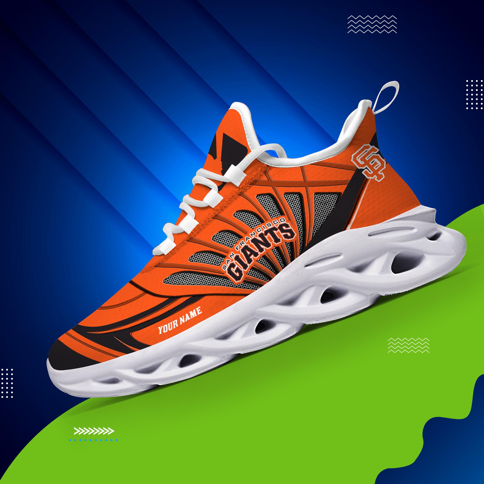 Ideafootwear San Francisco Giants Max Soul Shoes Sneakers For Men And Women