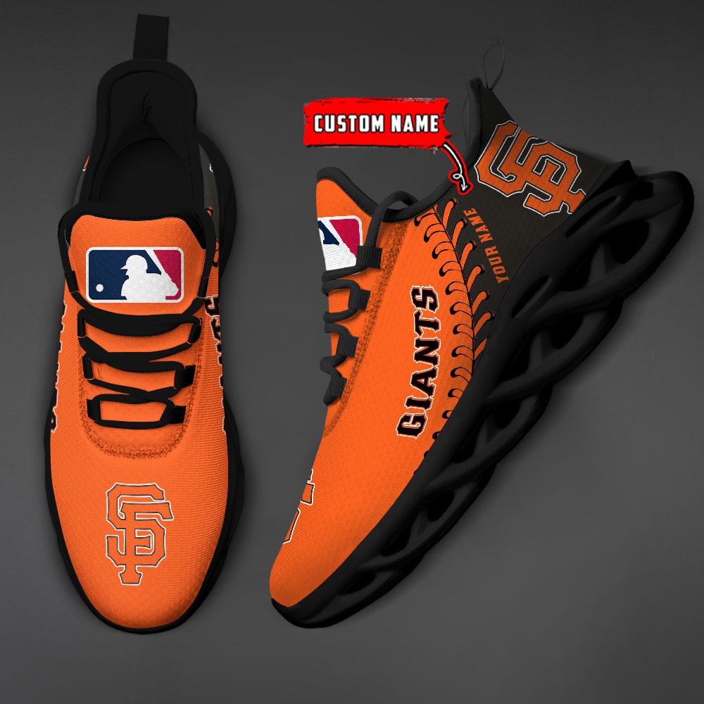 Ideafootwear San Francisco Giants Max Soul Shoes Sneakers For Men And Women