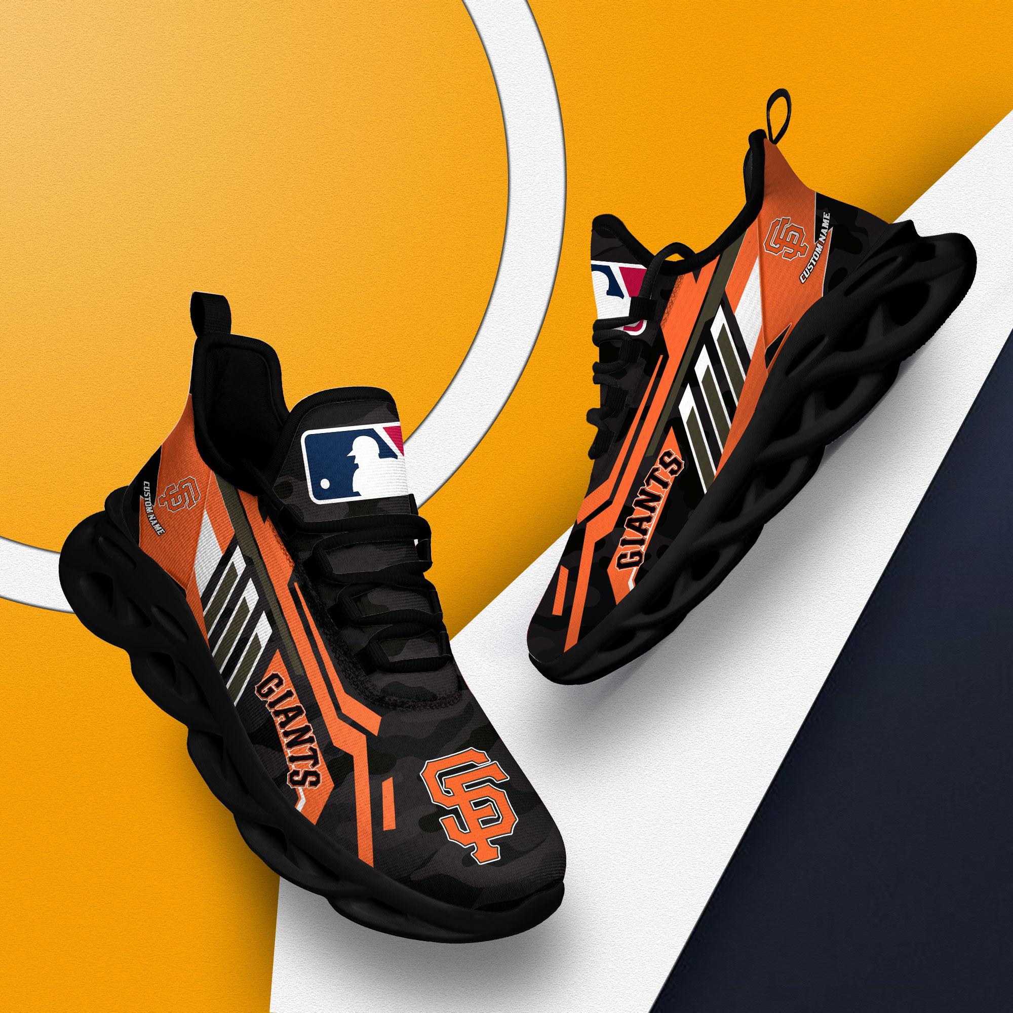 Ideafootwear San Francisco Giants Max Soul Shoes Sneakers For Men And Women