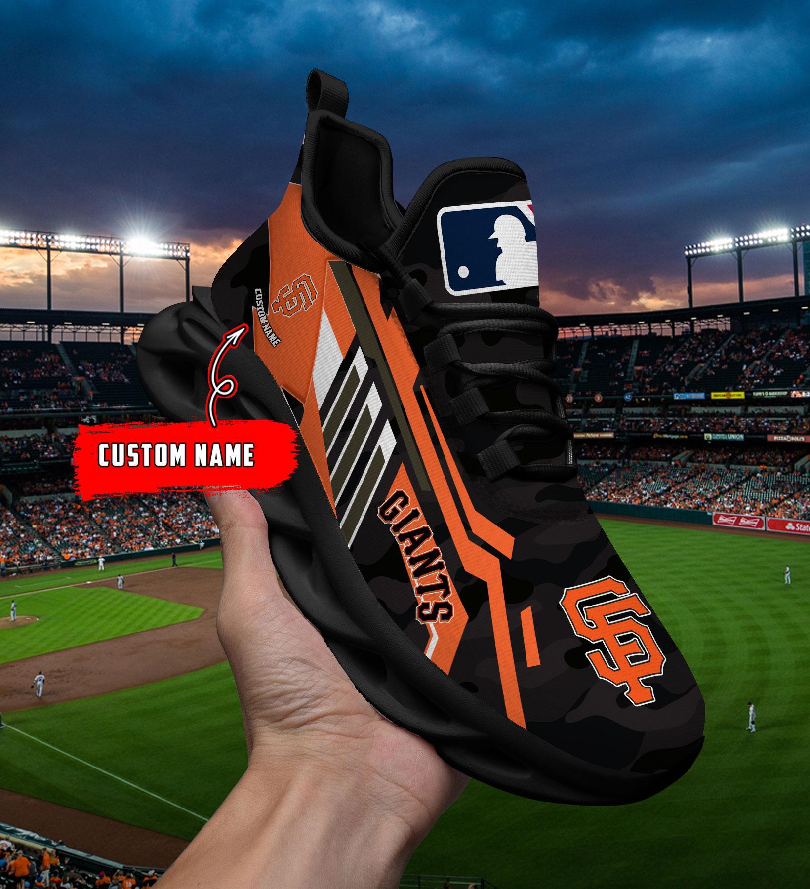 Ideafootwear San Francisco Giants Max Soul Shoes Sneakers For Men And Women