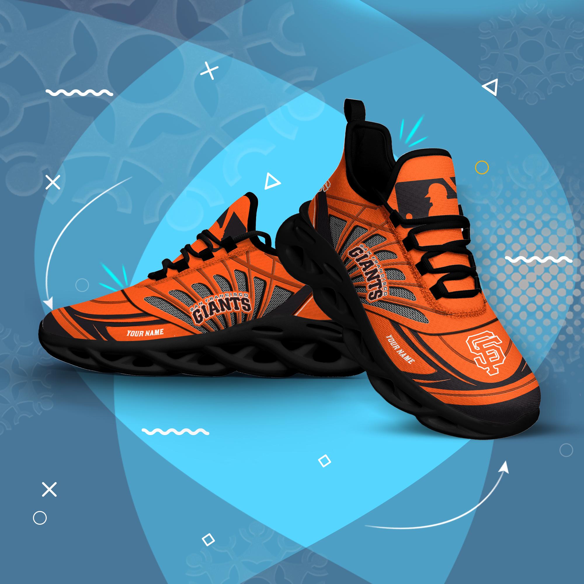 Ideafootwear San Francisco Giants Max Soul Shoes Sneakers For Men And Women
