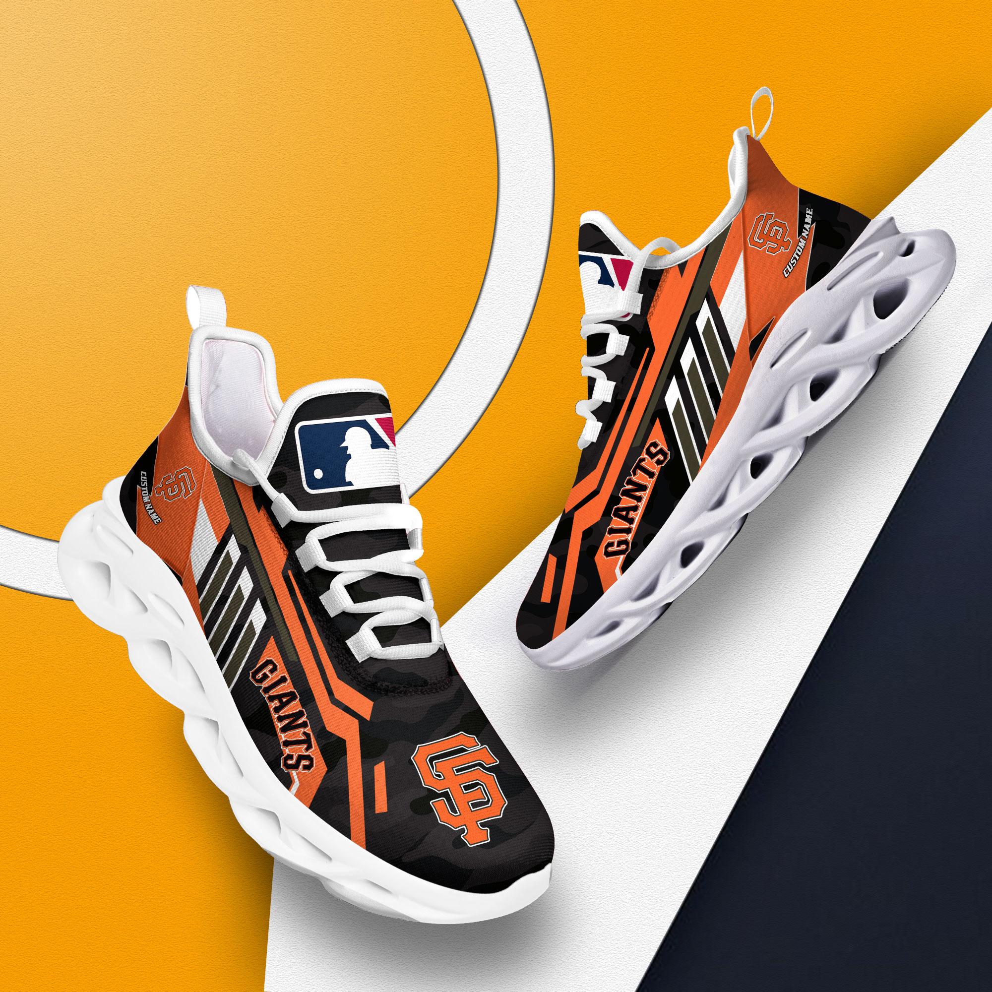 Ideafootwear San Francisco Giants Max Soul Shoes Sneakers For Men And Women