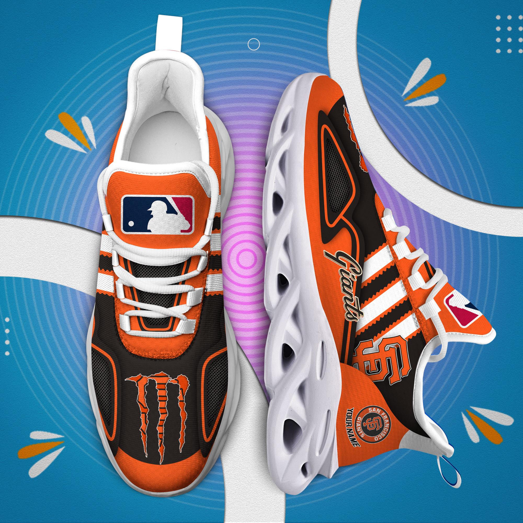 Ideafootwear San Francisco Giants Max Soul Shoes Sneakers For Men And Women