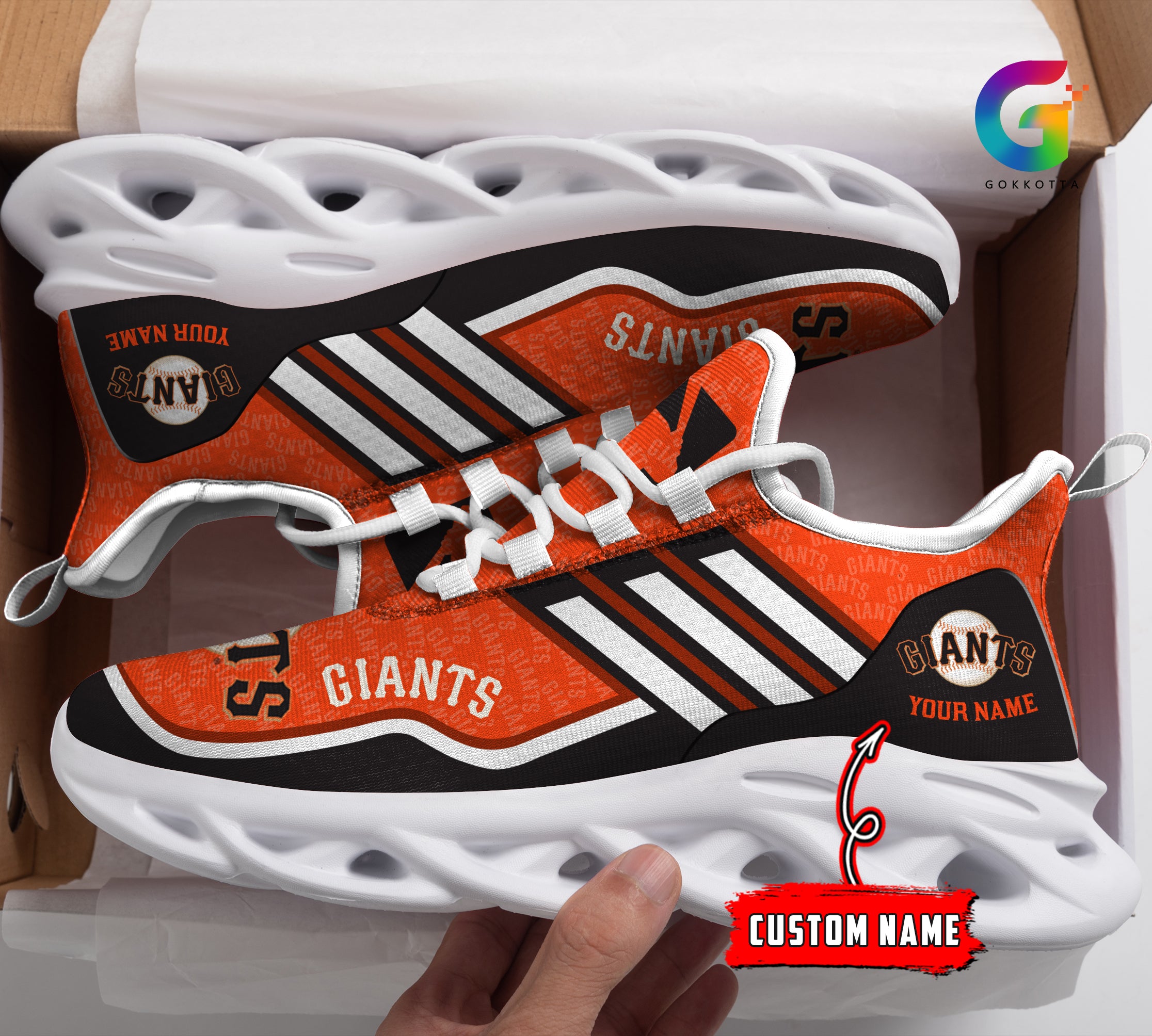 Ideafootwear San Francisco Giants MLB Max Soul Shoes Sneakers For Men And Women