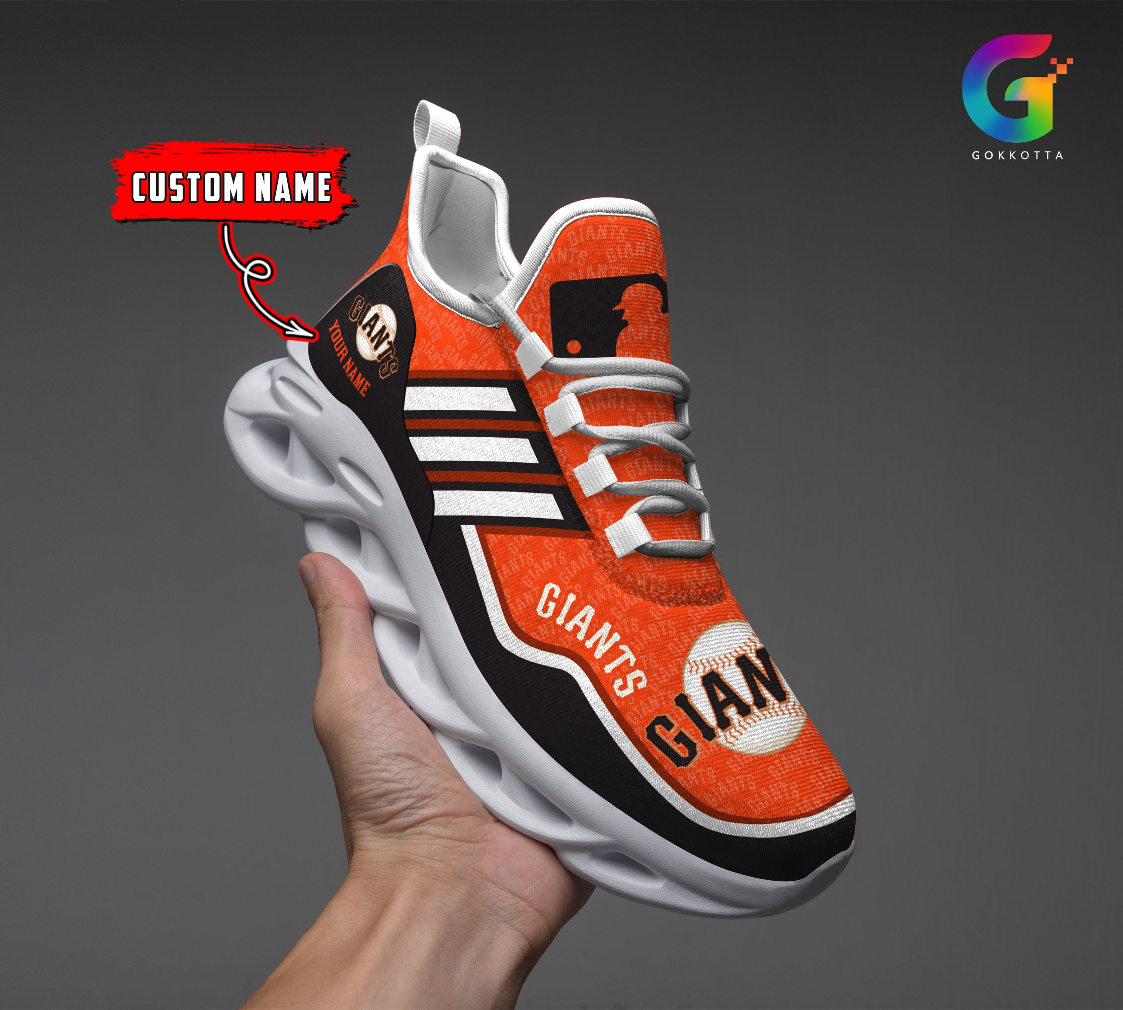 Ideafootwear San Francisco Giants MLB Max Soul Shoes Sneakers For Men And Women