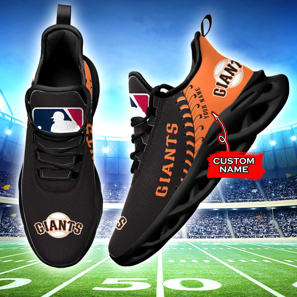 Ideafootwear San Francisco Giants MLB Max Soul Shoes Sneakers For Men And Women