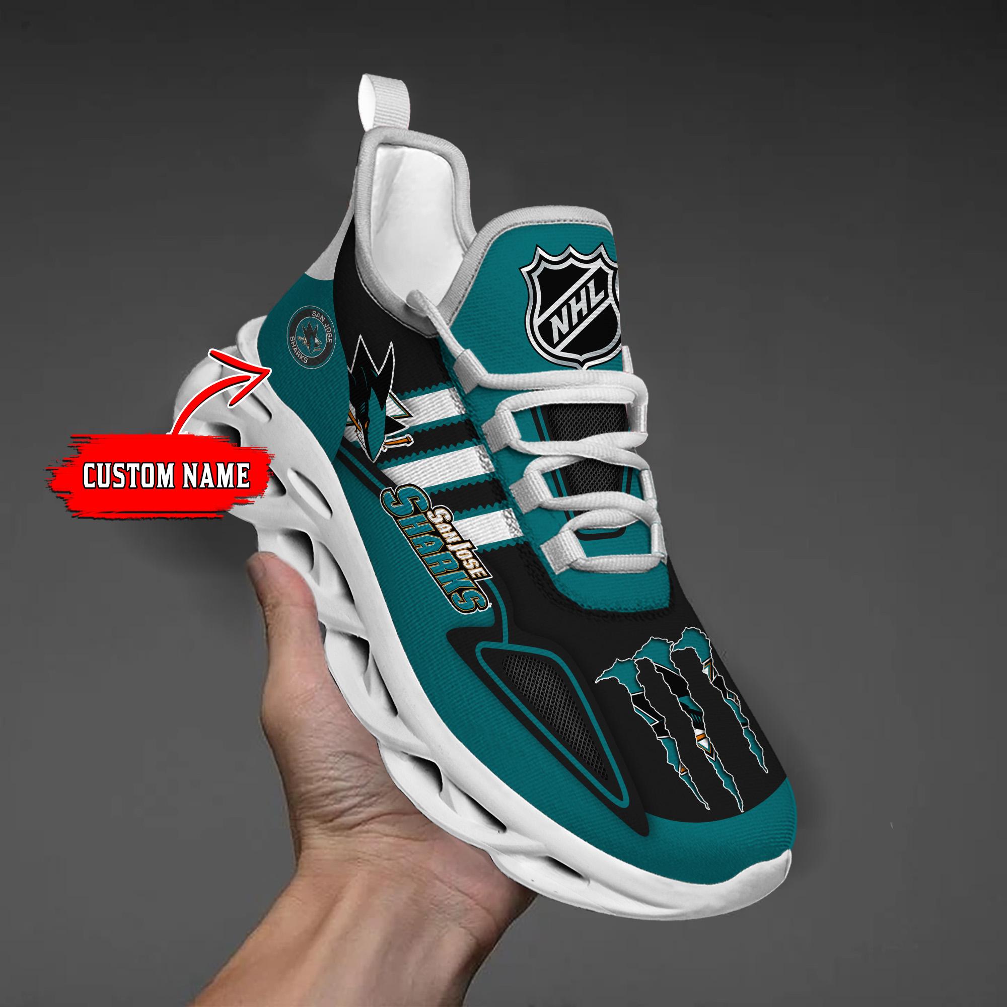 Ideafootwear San Jose Sharks Max Soul Shoes Sneakers For Men And Women