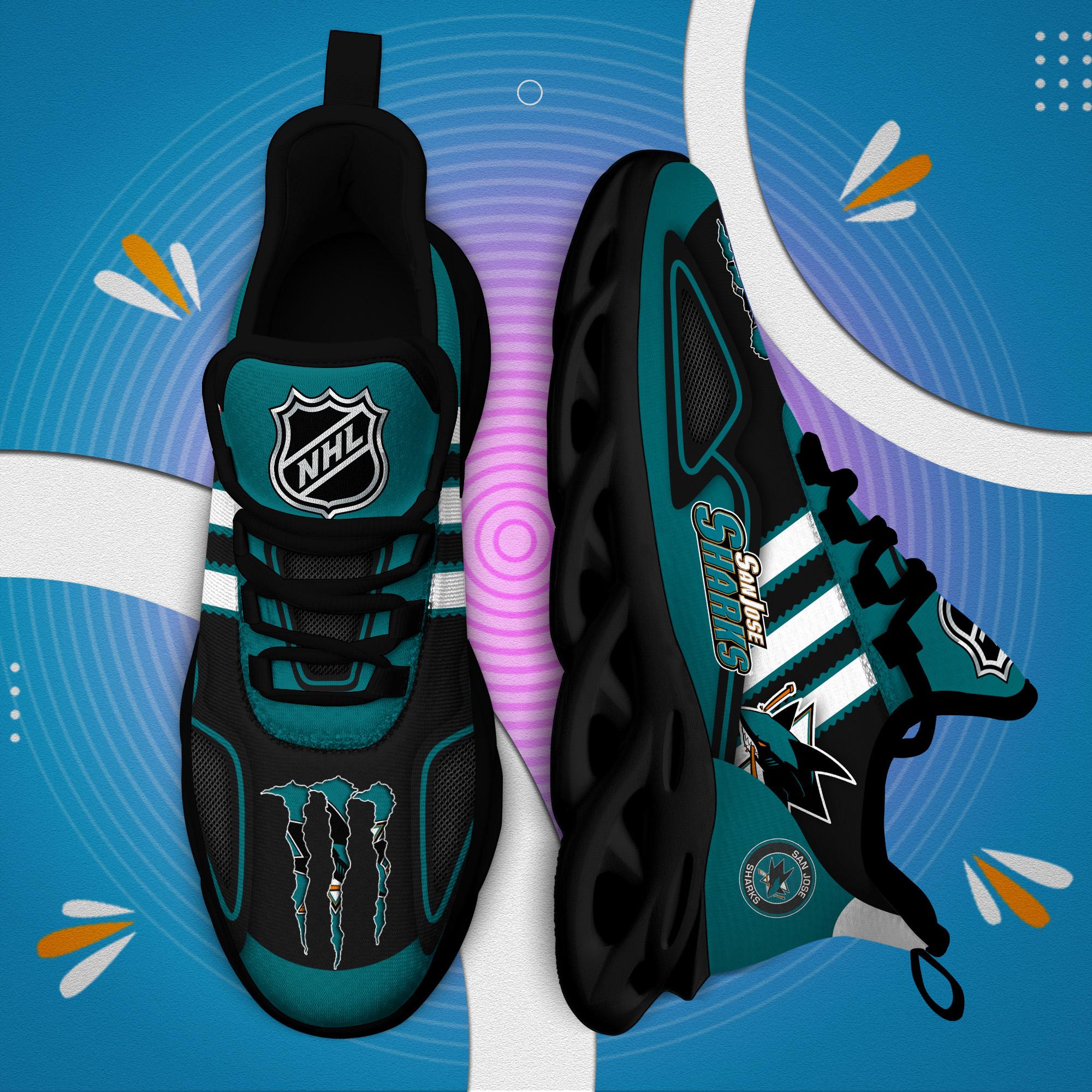 Ideafootwear San Jose Sharks Max Soul Shoes Sneakers For Men And Women
