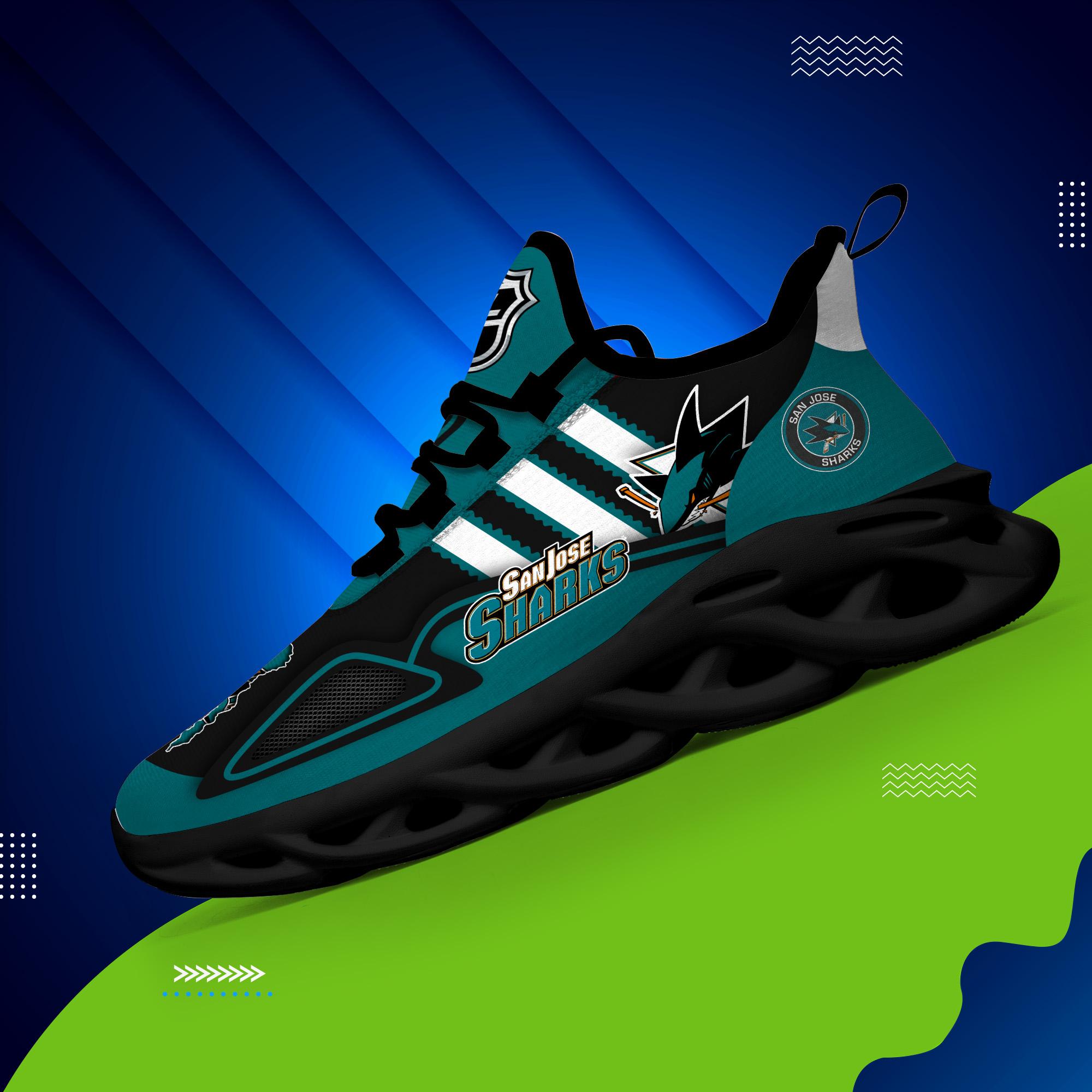 Ideafootwear San Jose Sharks Max Soul Shoes Sneakers For Men And Women