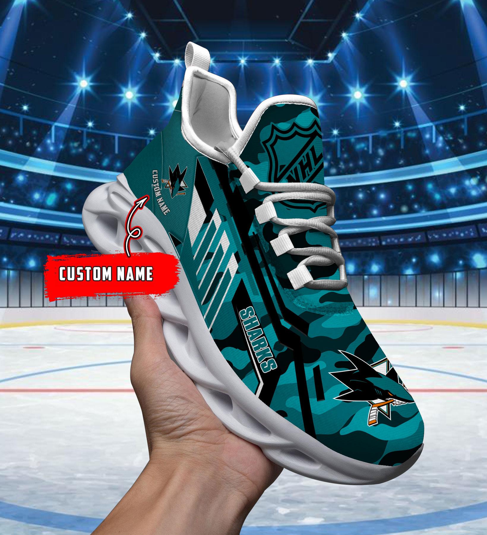 Ideafootwear San Jose Sharks Max Soul Shoes Sneakers For Men And Women
