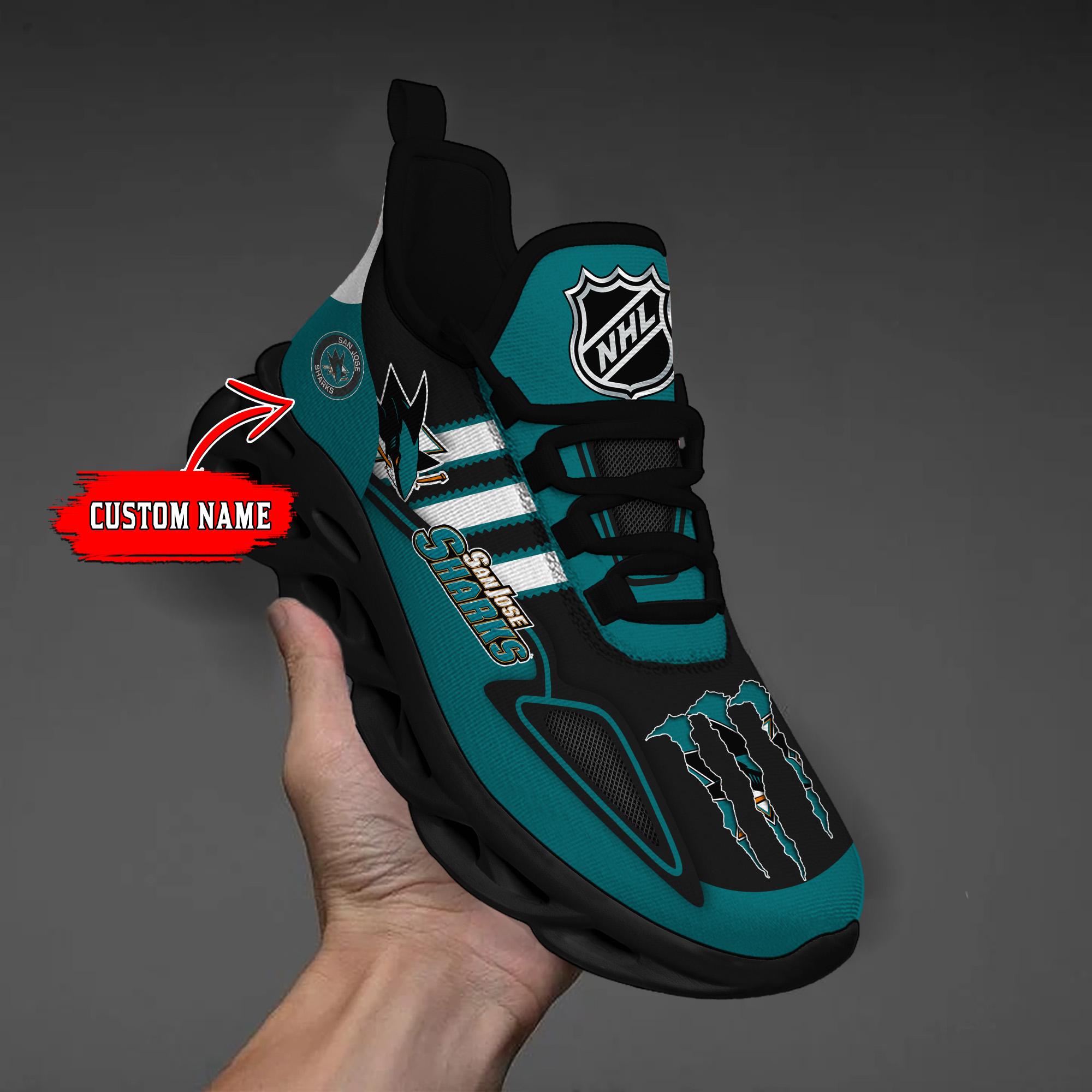 Ideafootwear San Jose Sharks Max Soul Shoes Sneakers For Men And Women