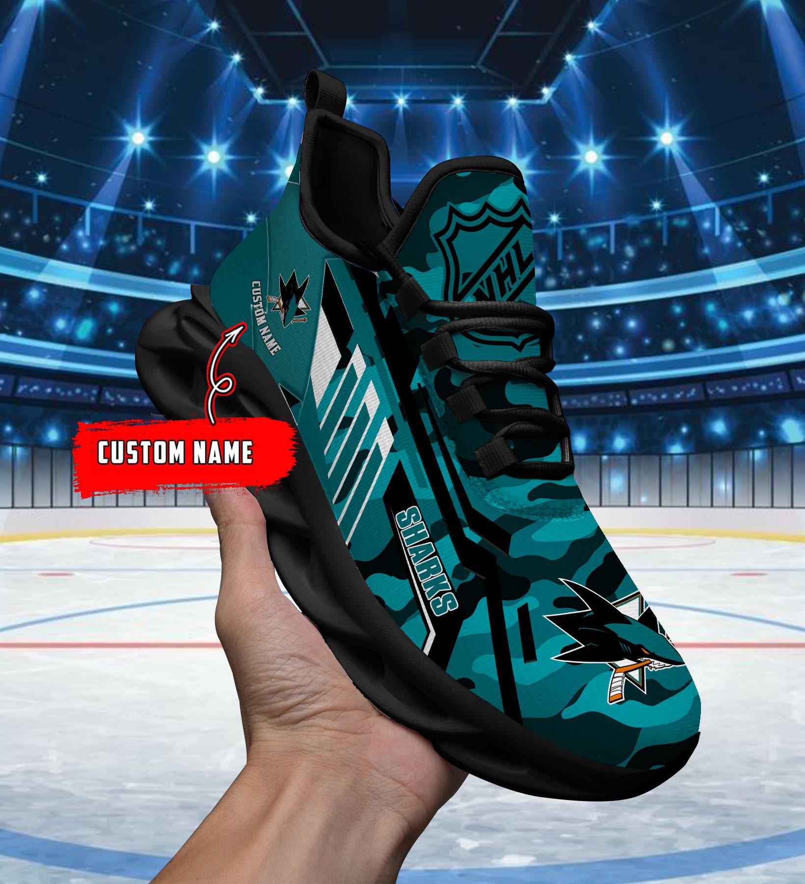 Ideafootwear San Jose Sharks Max Soul Shoes Sneakers For Men And Women