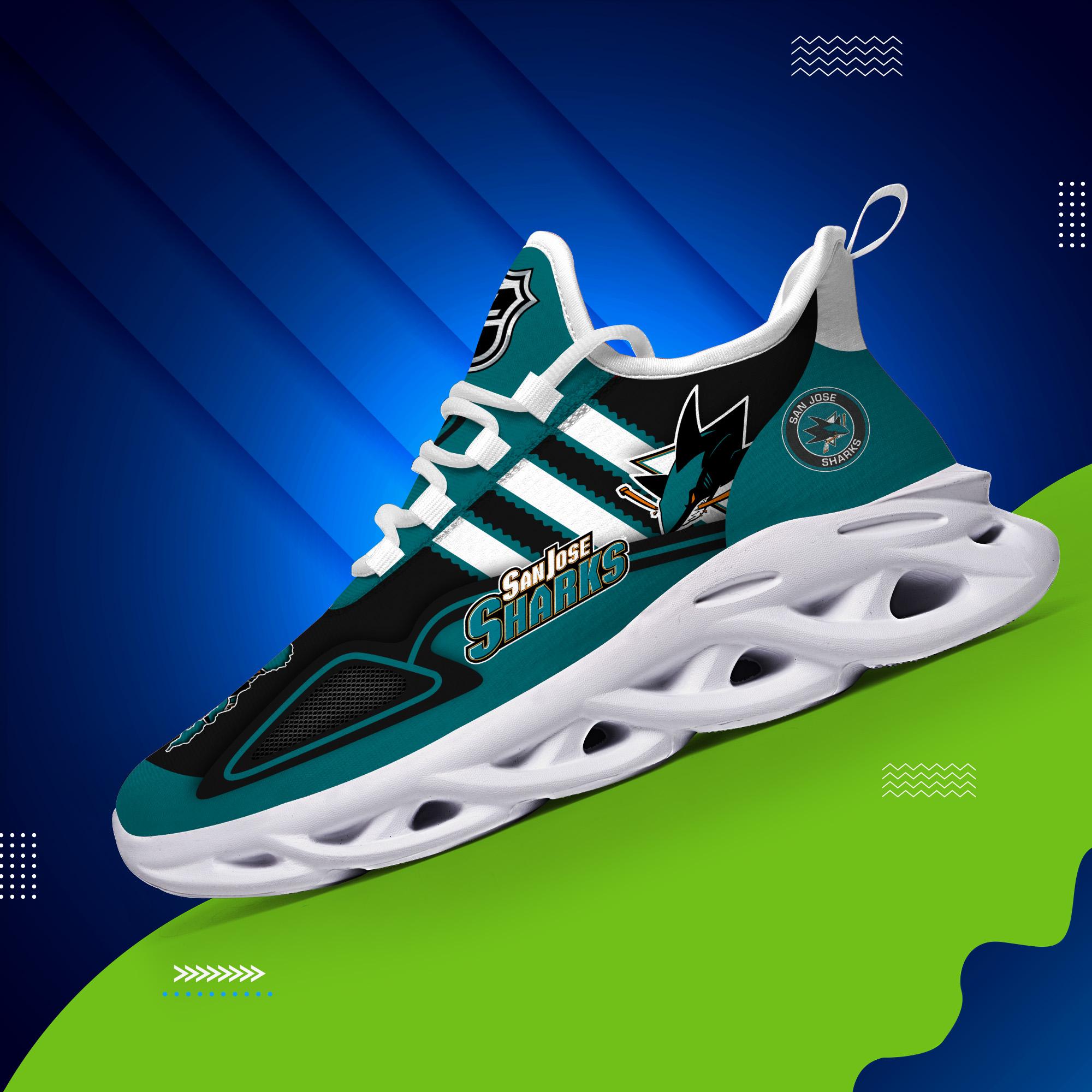 Ideafootwear San Jose Sharks Max Soul Shoes Sneakers For Men And Women