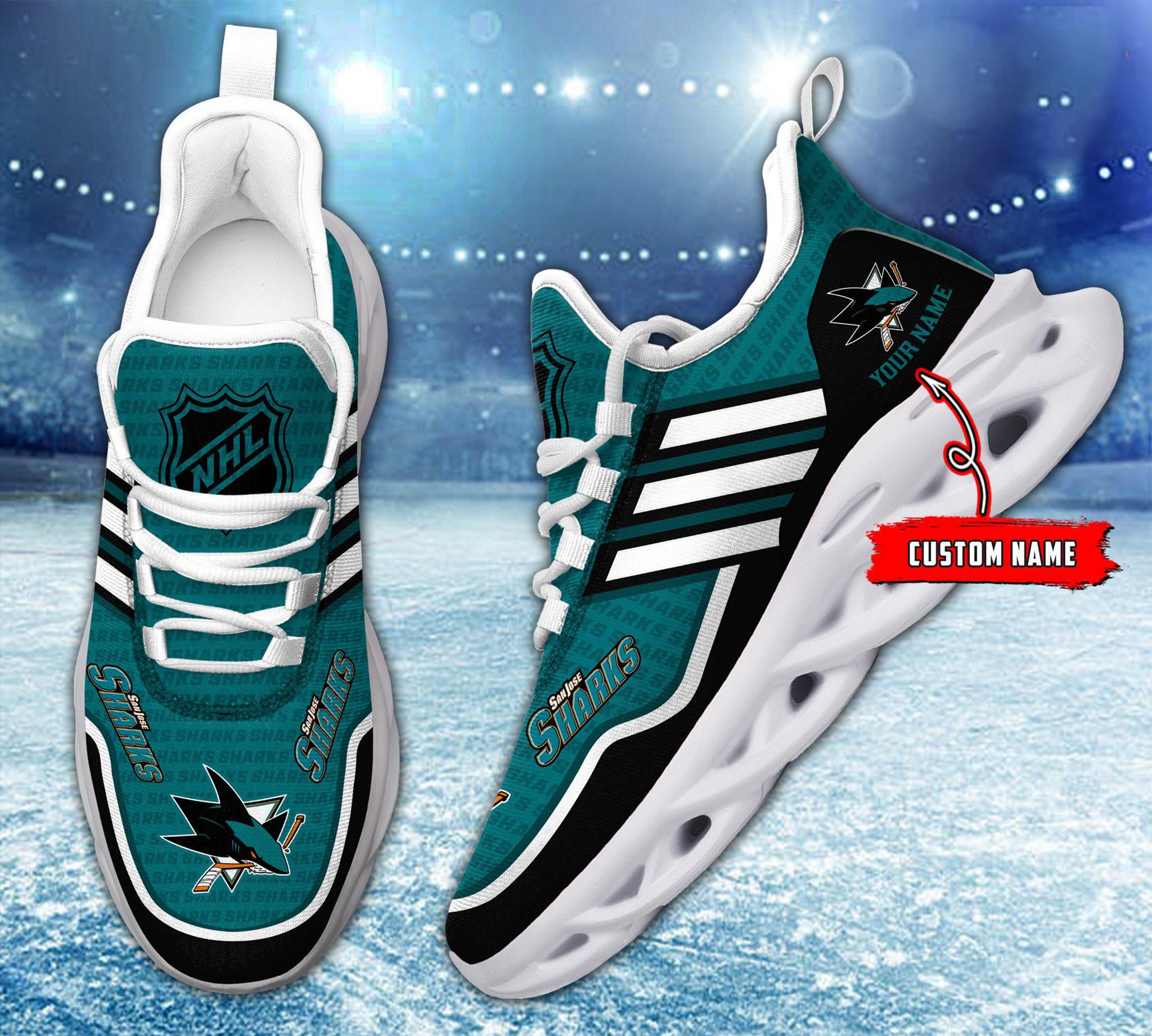 Ideafootwear San Jose Sharks Max Soul Shoes Sneakers For Men And Women