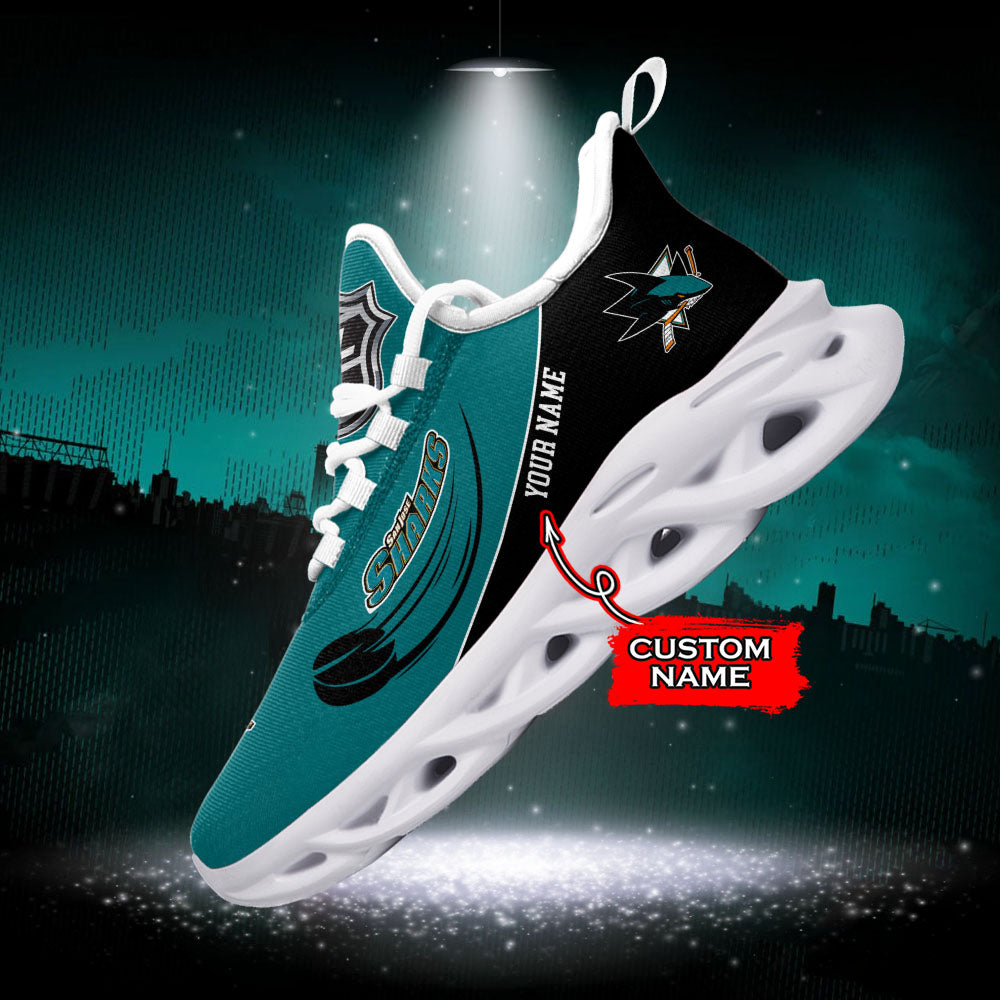 Ideafootwear San Jose Sharks NHL Max Soul Shoes Sneakers For Men And Women