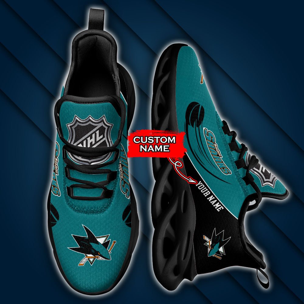 Ideafootwear San Jose Sharks NHL Max Soul Shoes Sneakers For Men And Women