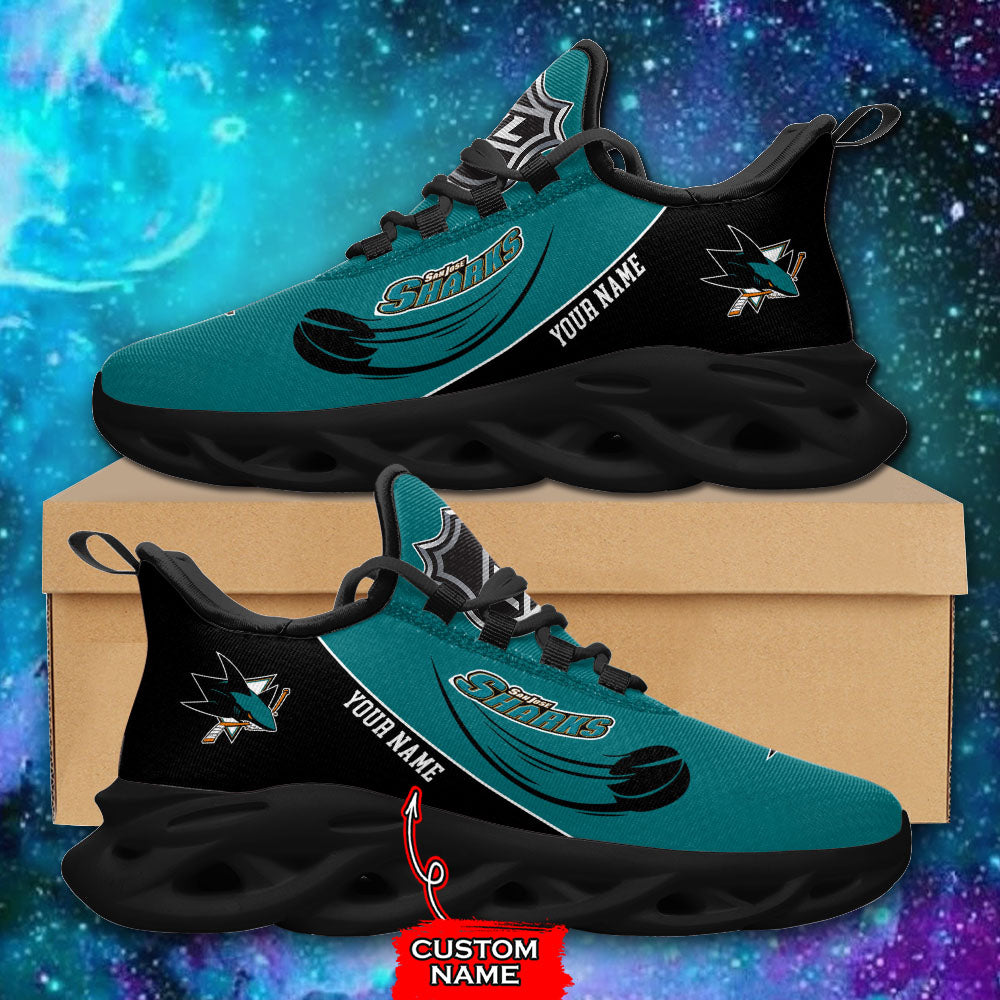 Ideafootwear San Jose Sharks NHL Max Soul Shoes Sneakers For Men And Women