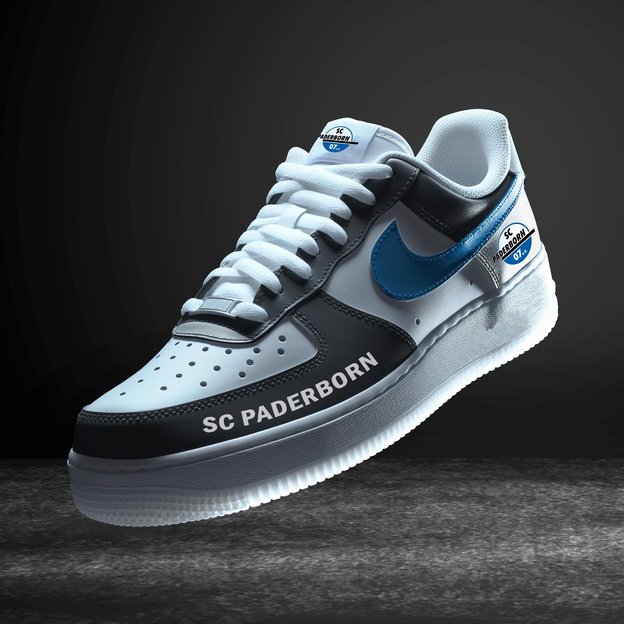 Ideafootwear SC Paderborn Bundesliga Air Low-Top Sneakers Shoes For Men And Women
