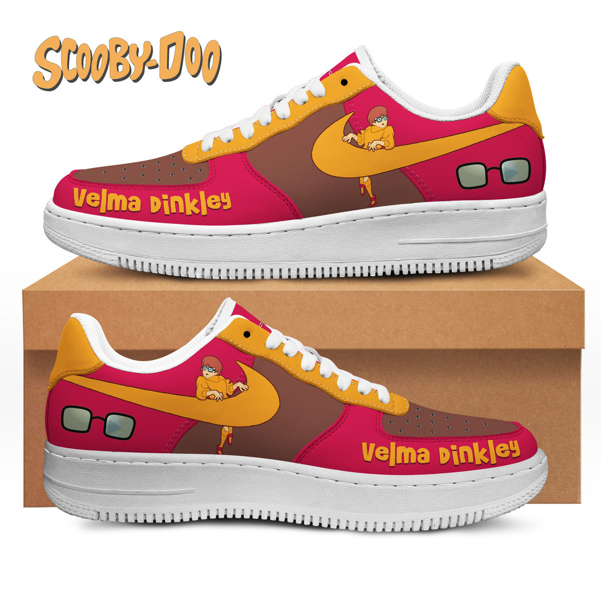 Ideafootwear Scooby-Doo Air Low-Top Sneakers Shoes For Men And Women