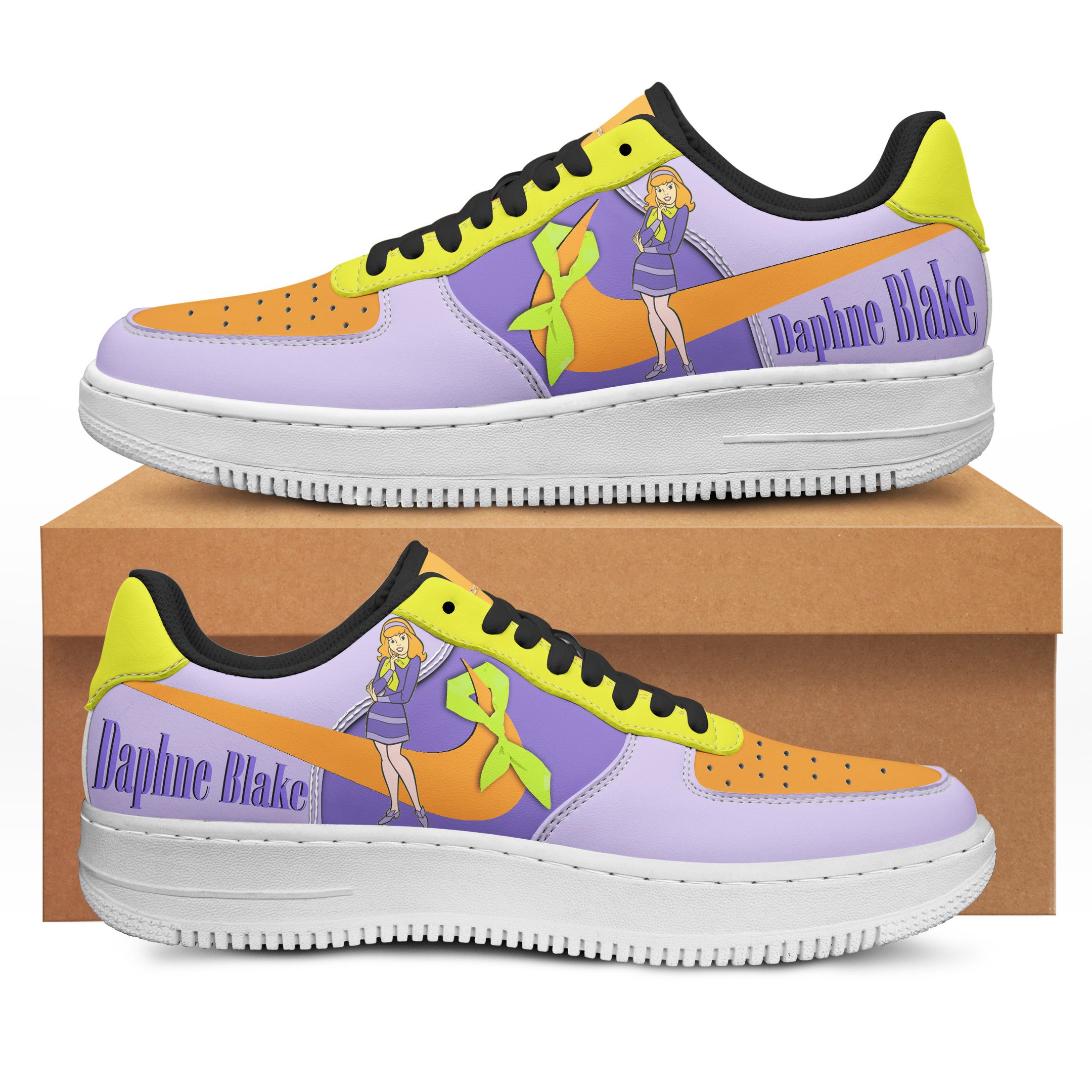 Ideafootwear Scooby-Doo Air Low-Top Sneakers Shoes For Men And Women