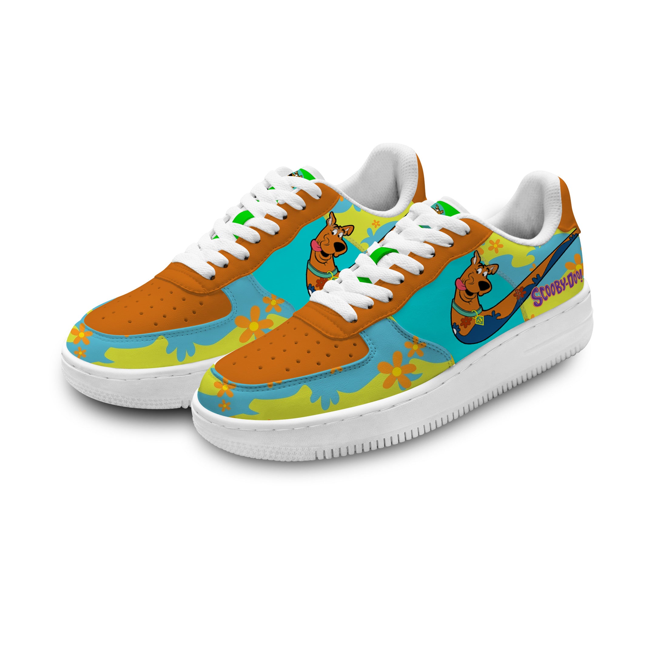Ideafootwear Scooby-Doo Air Low-Top Sneakers Shoes For Men And Women