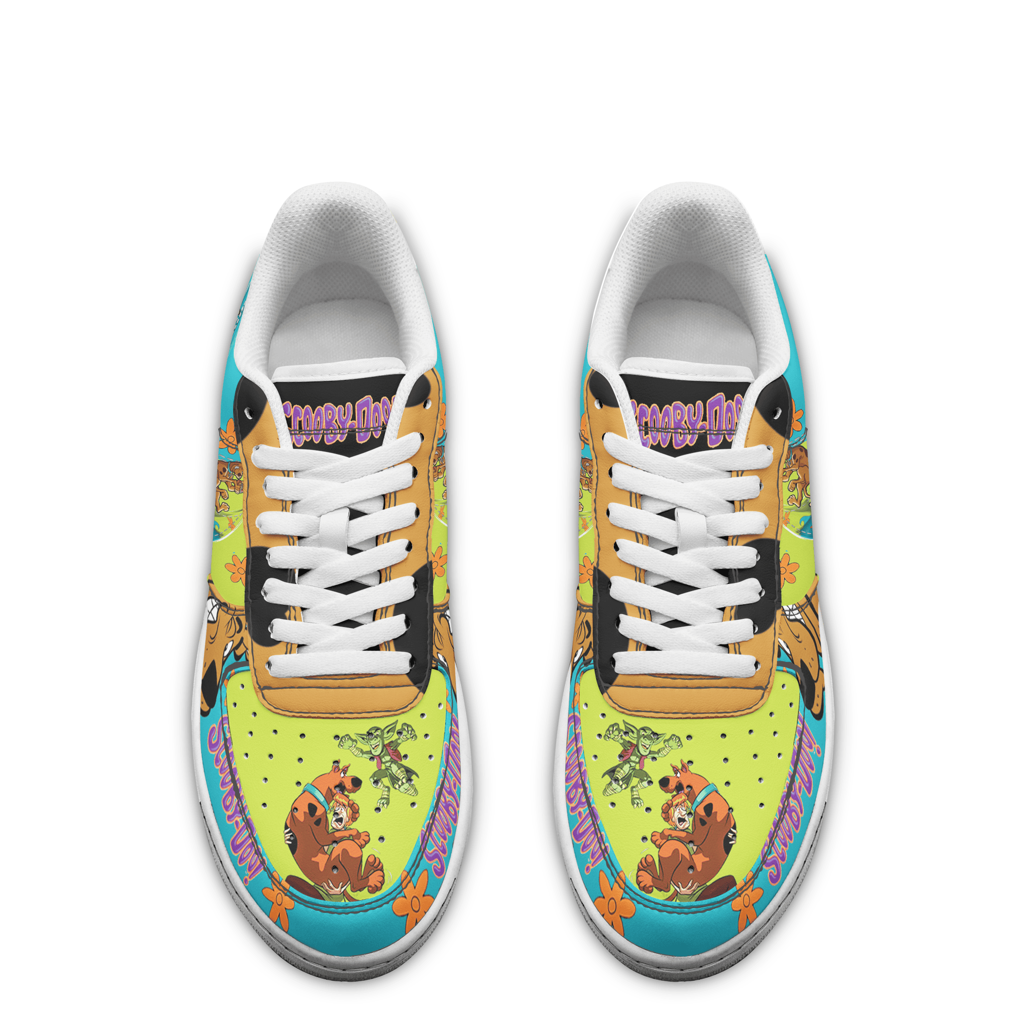 Ideafootwear Scooby-Doo Air Low-Top Sneakers Shoes For Men And Women