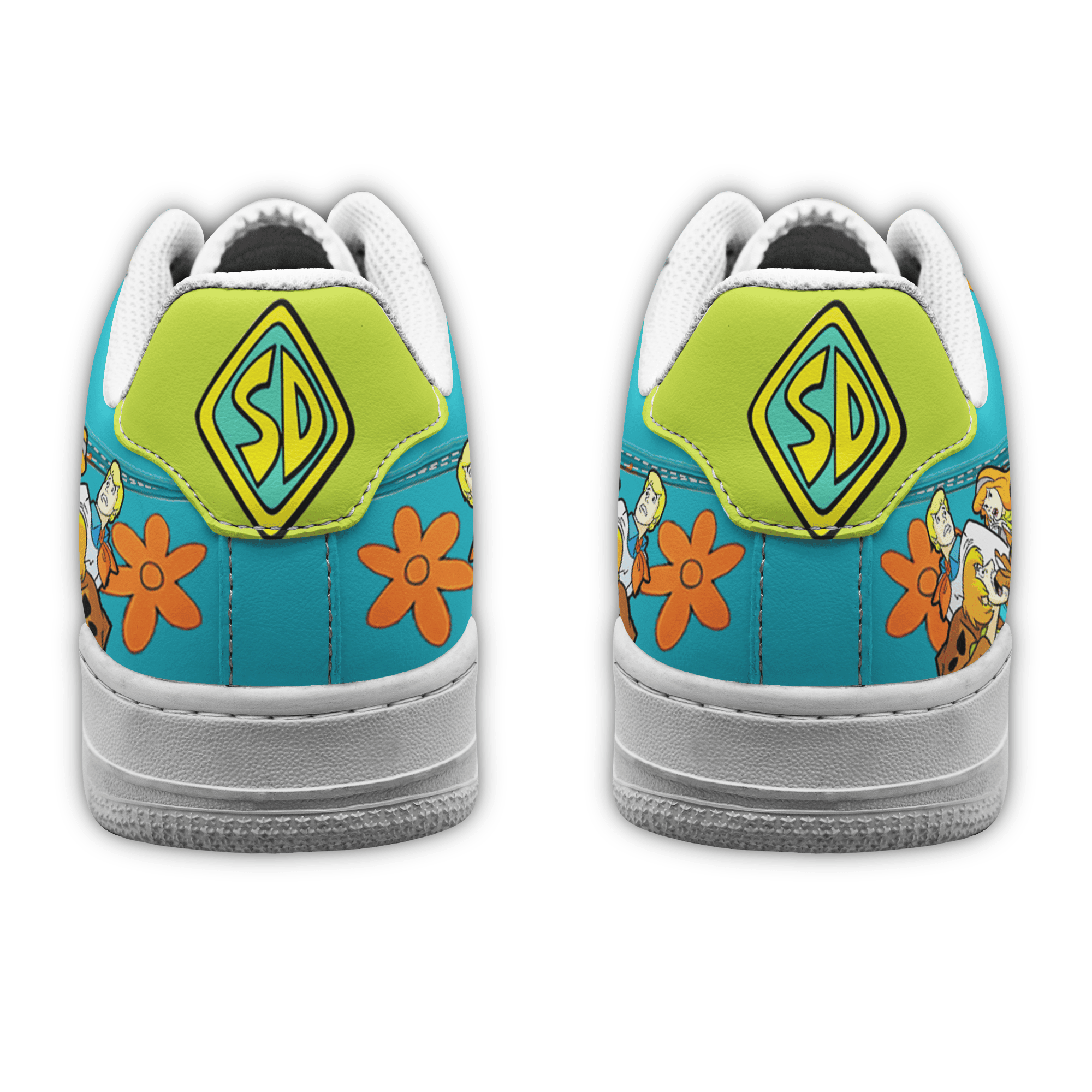 Ideafootwear Scooby-Doo Air Low-Top Sneakers Shoes For Men And Women