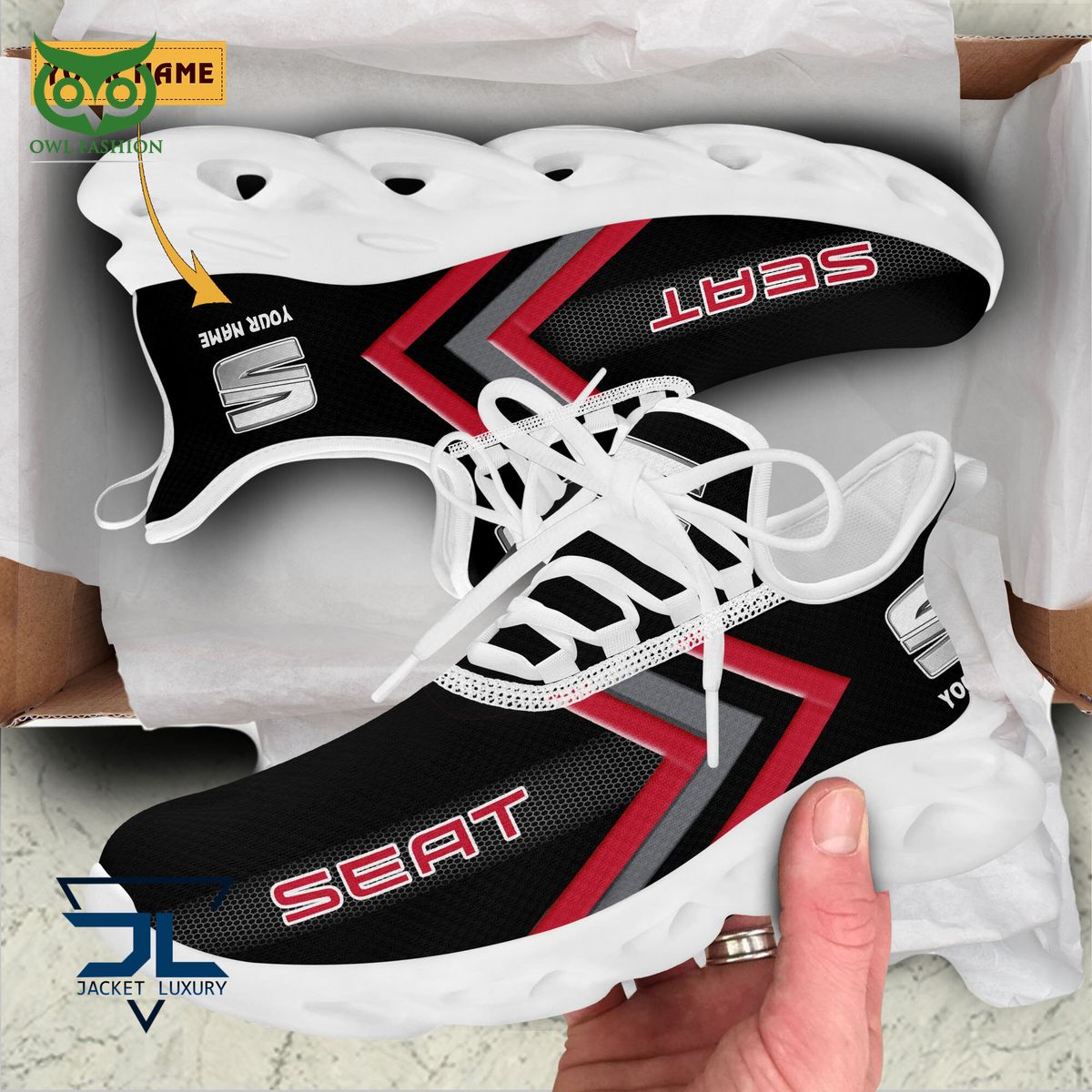 Ideafootwear SEAT Automobile Max Soul Shoes Sneakers For Men And Women