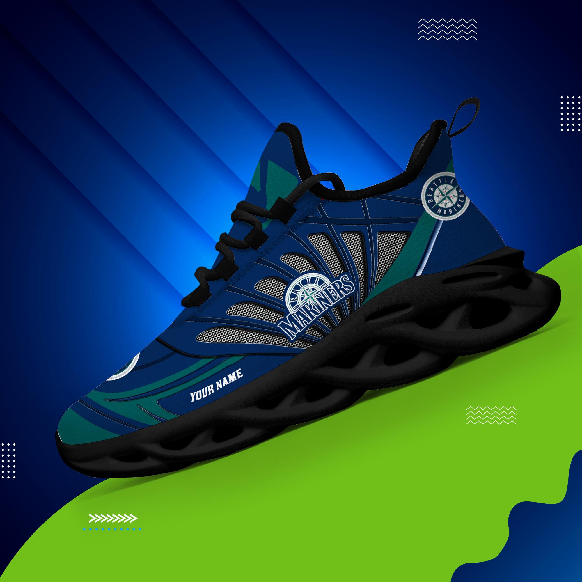 Ideafootwear Seattle Mariners Max Soul Shoes Sneakers For Men And Women