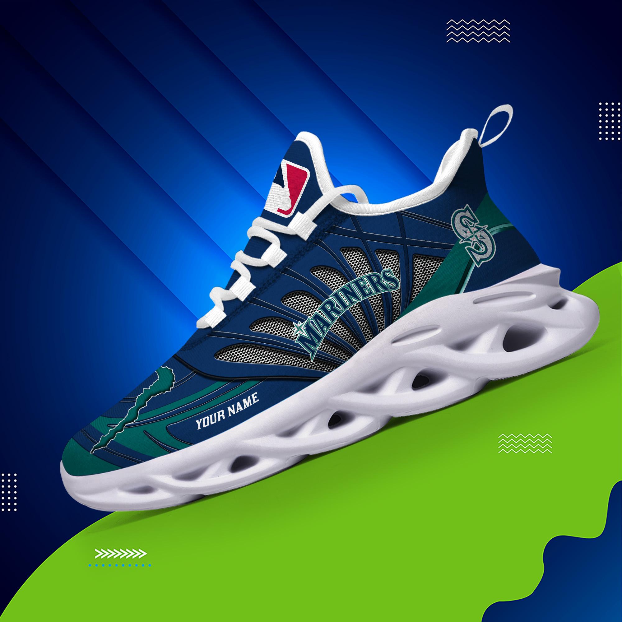 Ideafootwear Seattle Mariners Max Soul Shoes Sneakers For Men And Women