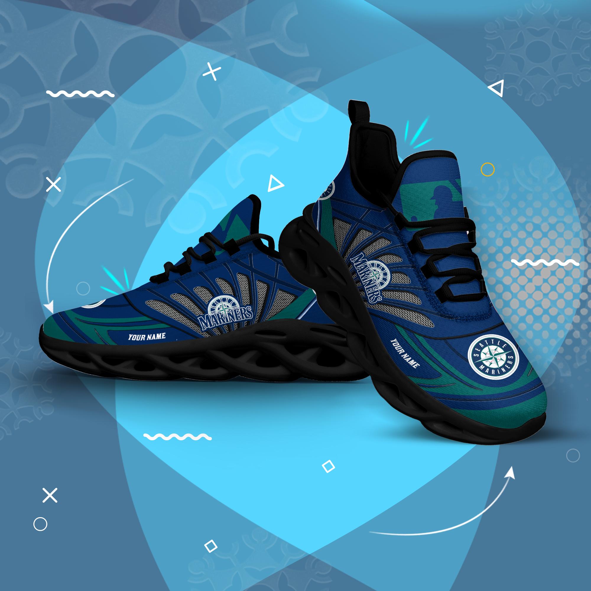 Ideafootwear Seattle Mariners Max Soul Shoes Sneakers For Men And Women