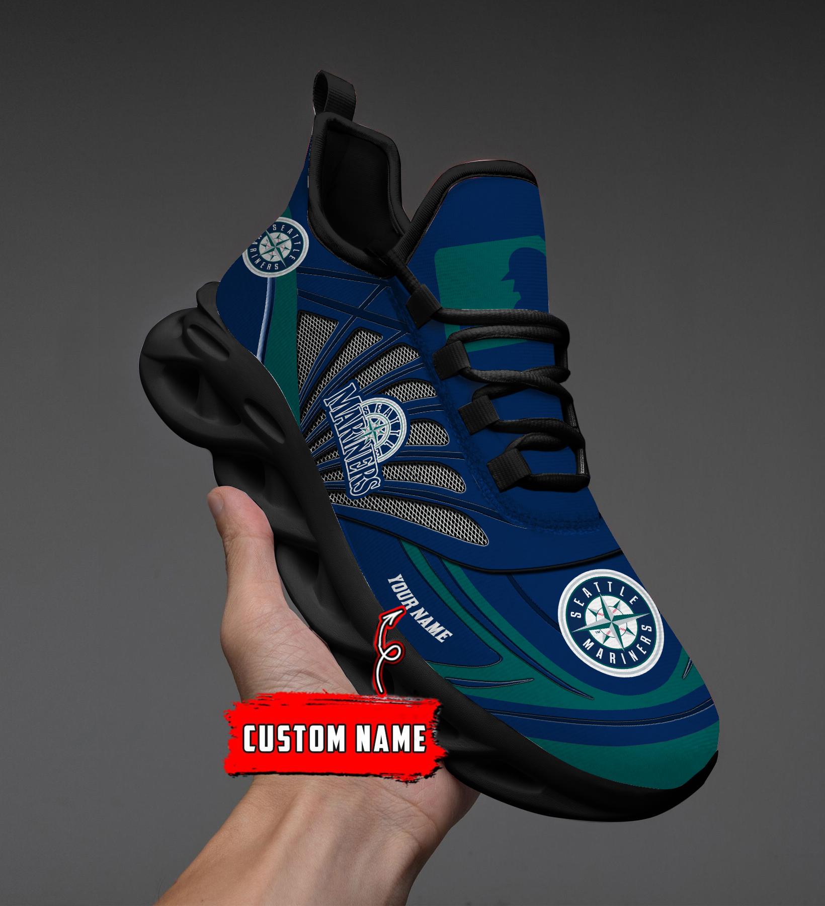 Ideafootwear Seattle Mariners Max Soul Shoes Sneakers For Men And Women