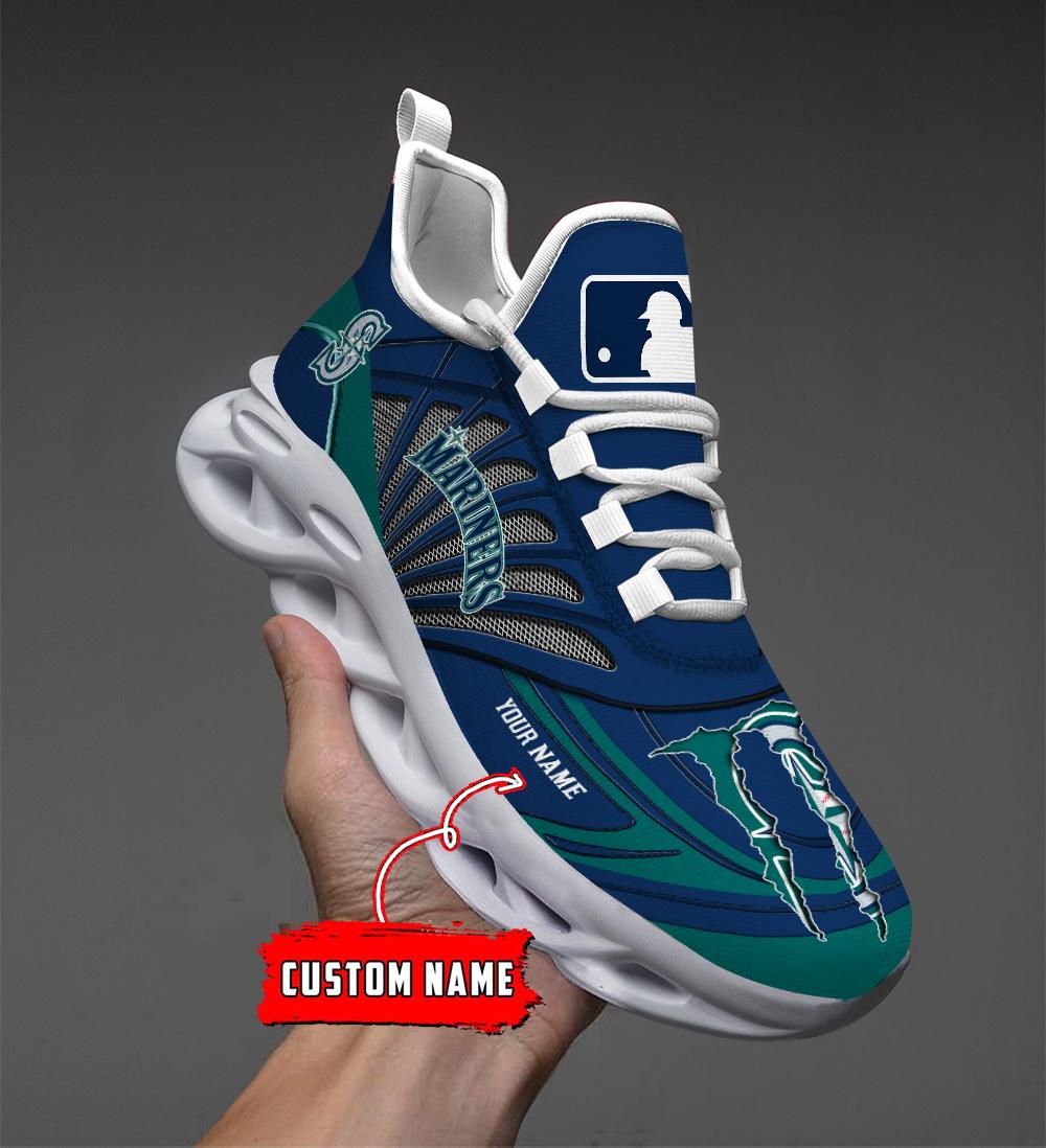 Ideafootwear Seattle Mariners Max Soul Shoes Sneakers For Men And Women