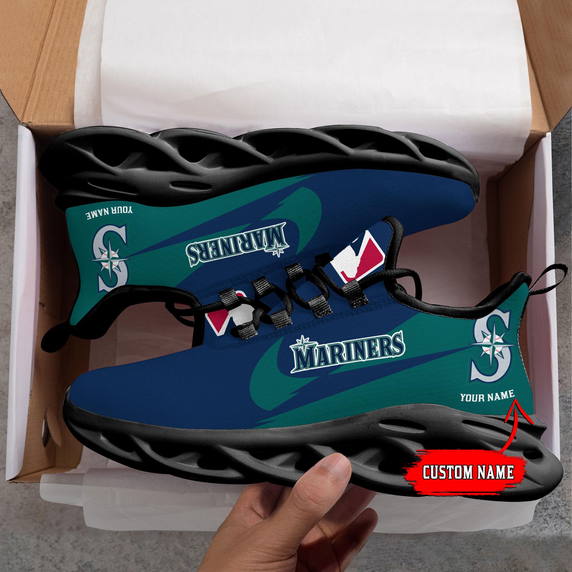 Ideafootwear Seattle Mariners Max Soul Shoes Sneakers For Men And Women