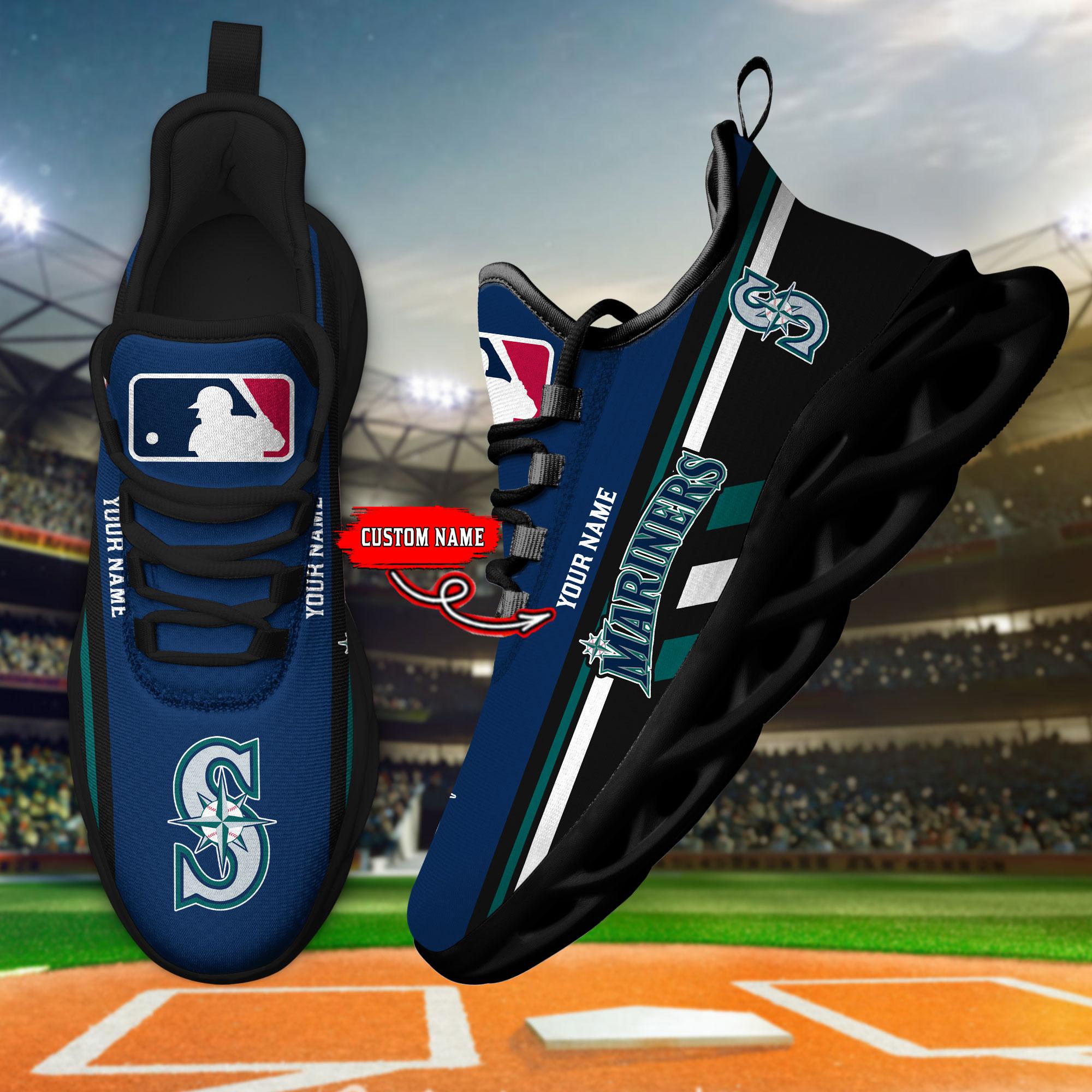 Ideafootwear Seattle Mariners Max Soul Shoes Sneakers For Men And Women