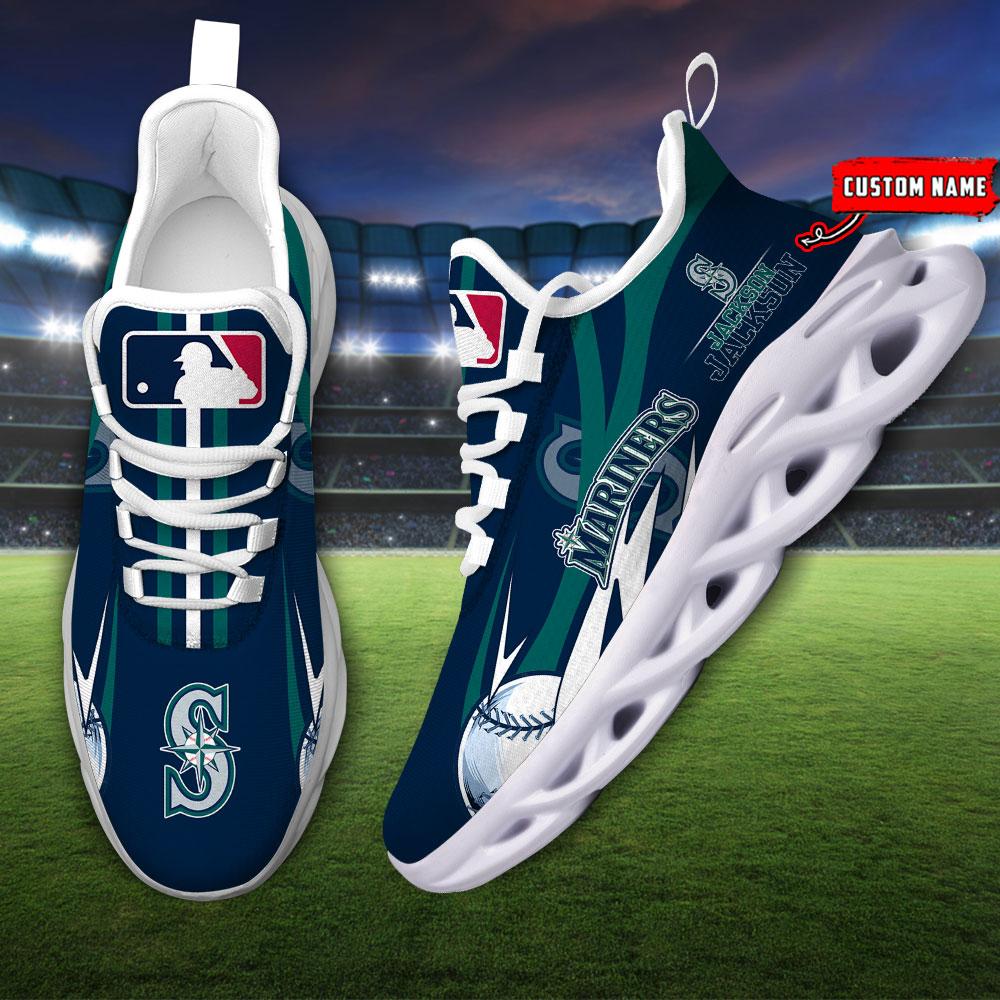Ideafootwear Seattle Mariners Max Soul Shoes Sneakers For Men And Women
