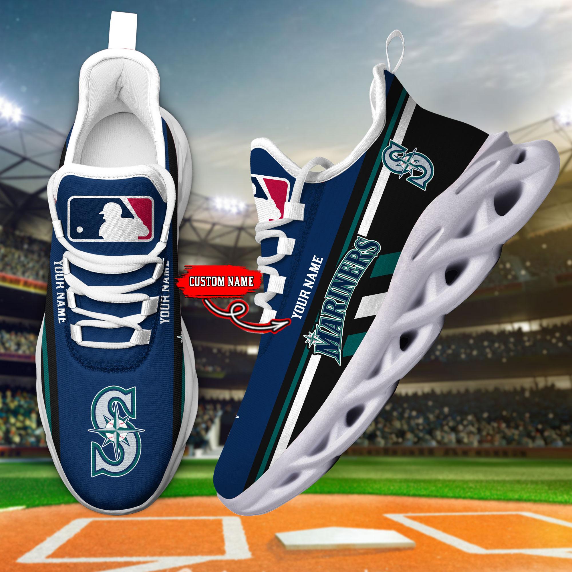 Ideafootwear Seattle Mariners Max Soul Shoes Sneakers For Men And Women