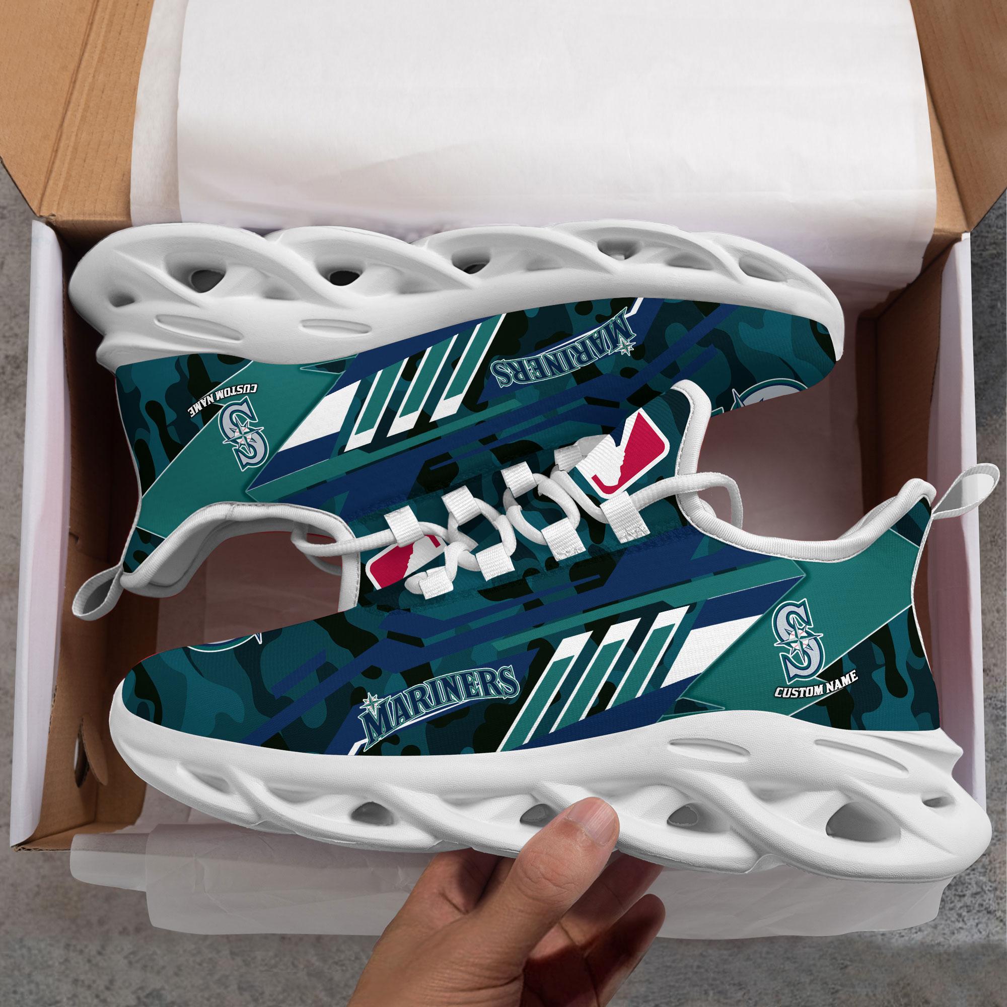 Ideafootwear Seattle Mariners Max Soul Shoes Sneakers For Men And Women