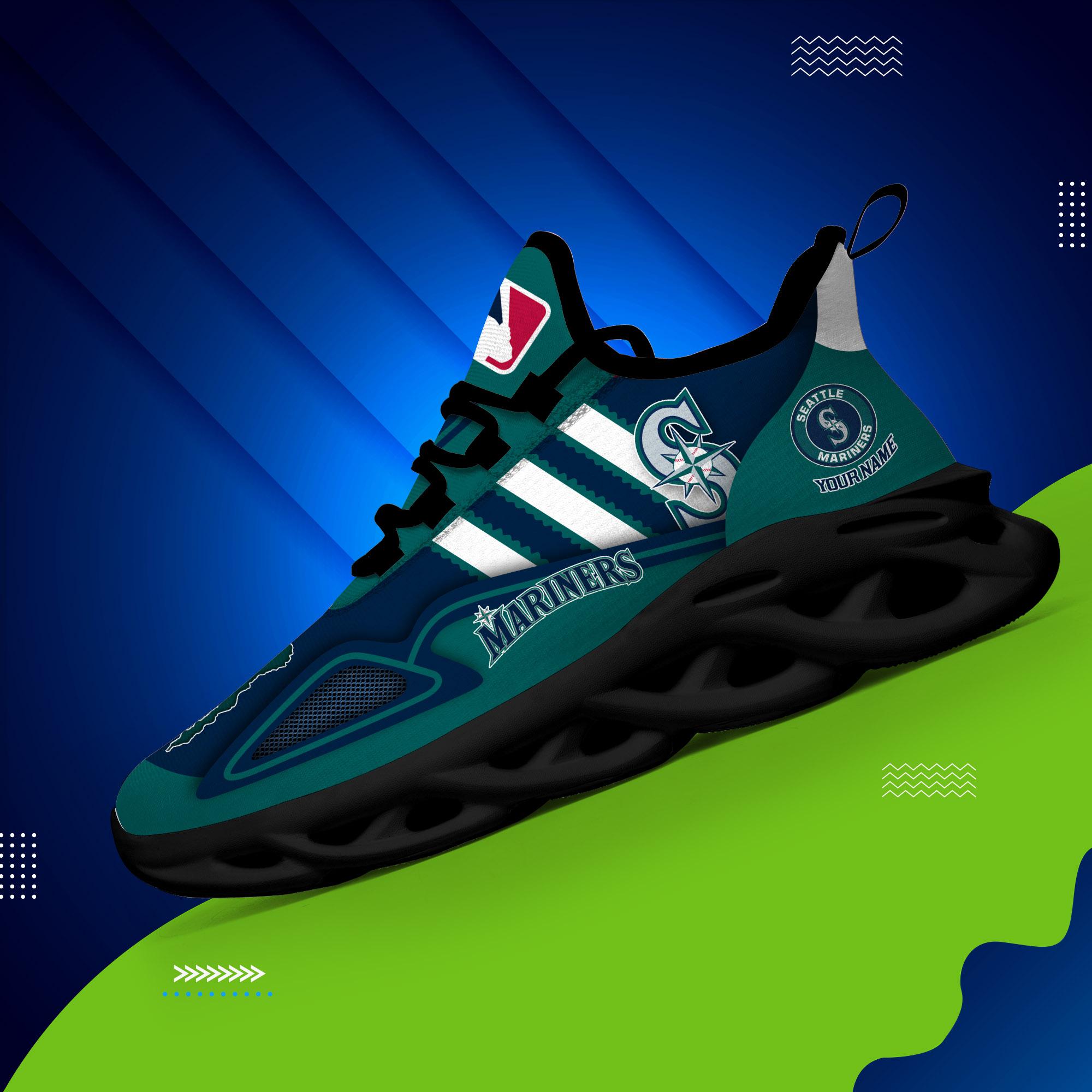 Ideafootwear Seattle Mariners Max Soul Shoes Sneakers For Men And Women