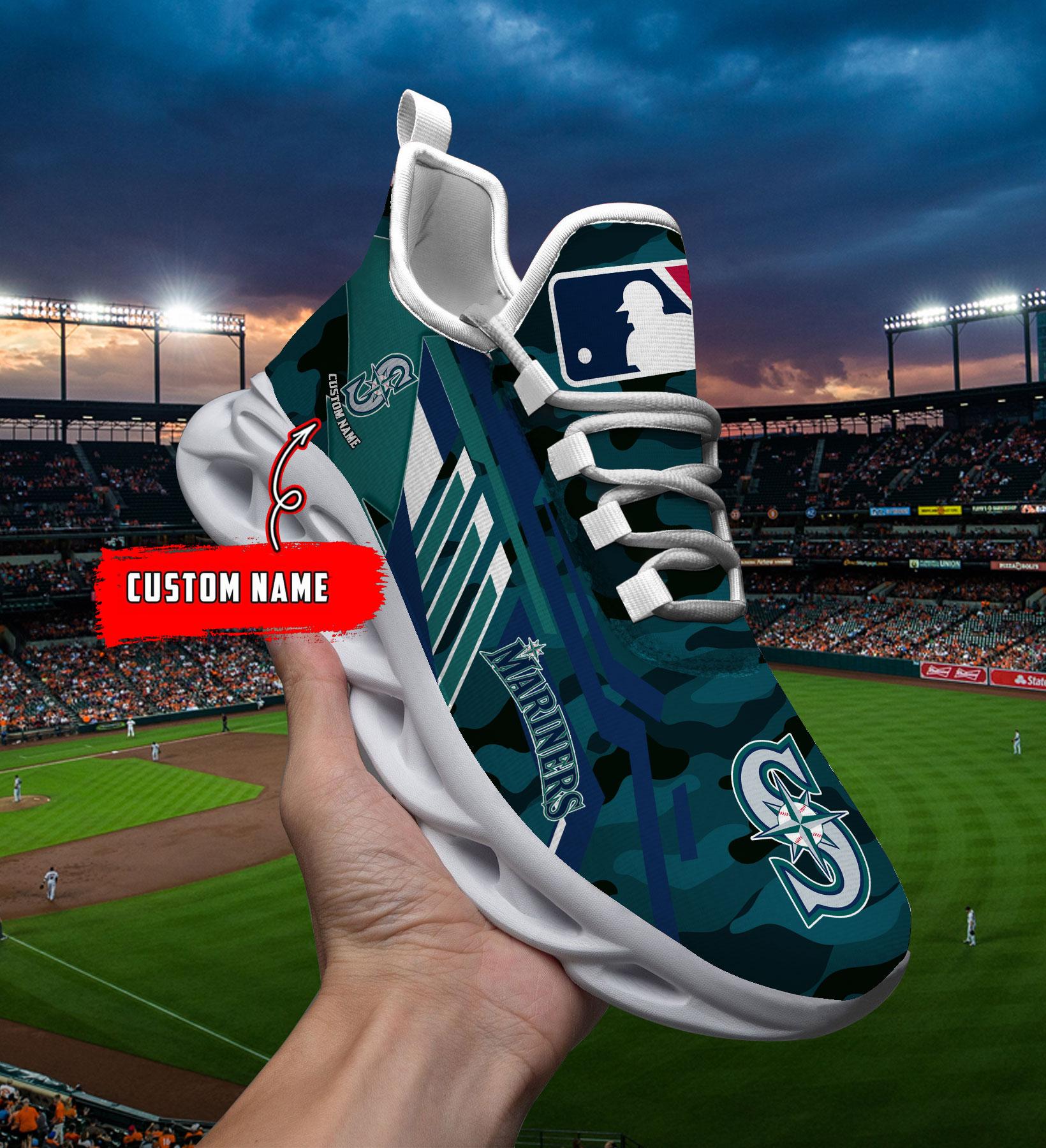 Ideafootwear Seattle Mariners Max Soul Shoes Sneakers For Men And Women