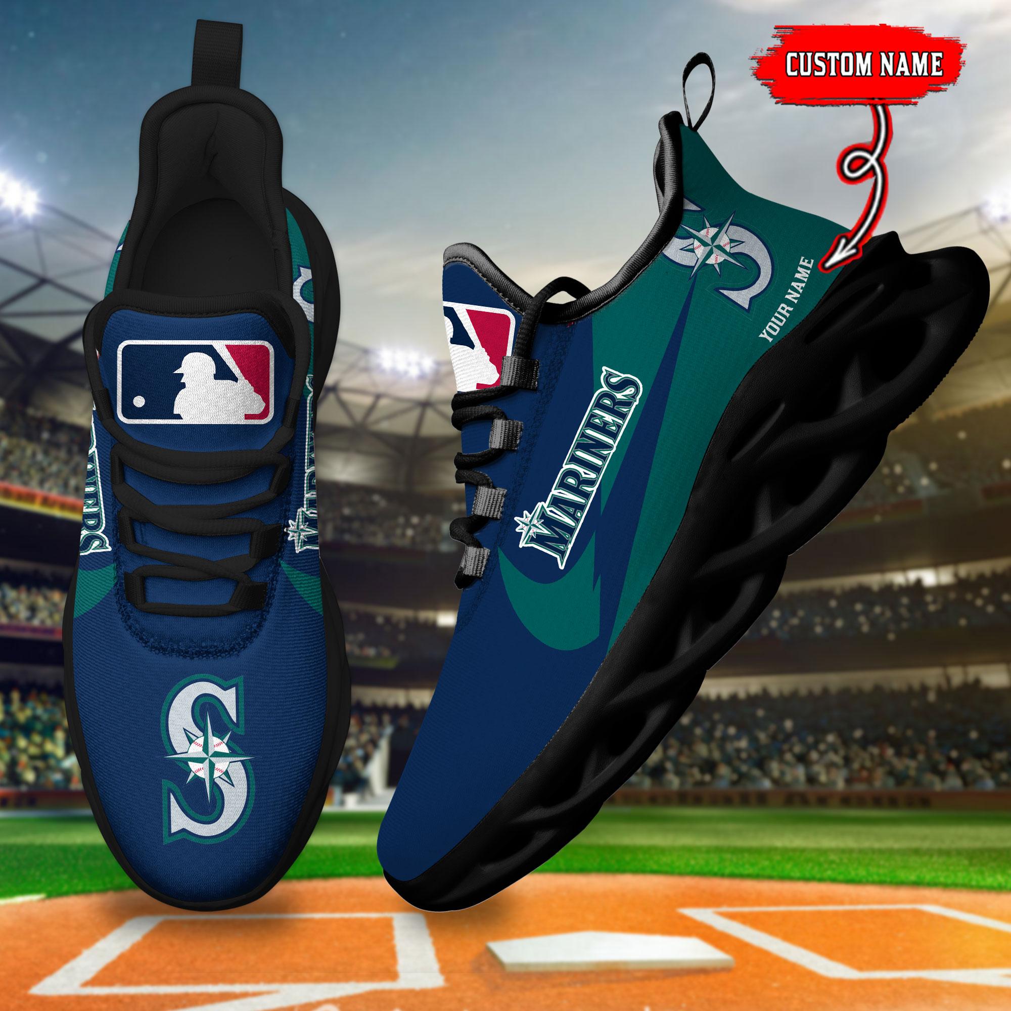 Ideafootwear Seattle Mariners Max Soul Shoes Sneakers For Men And Women