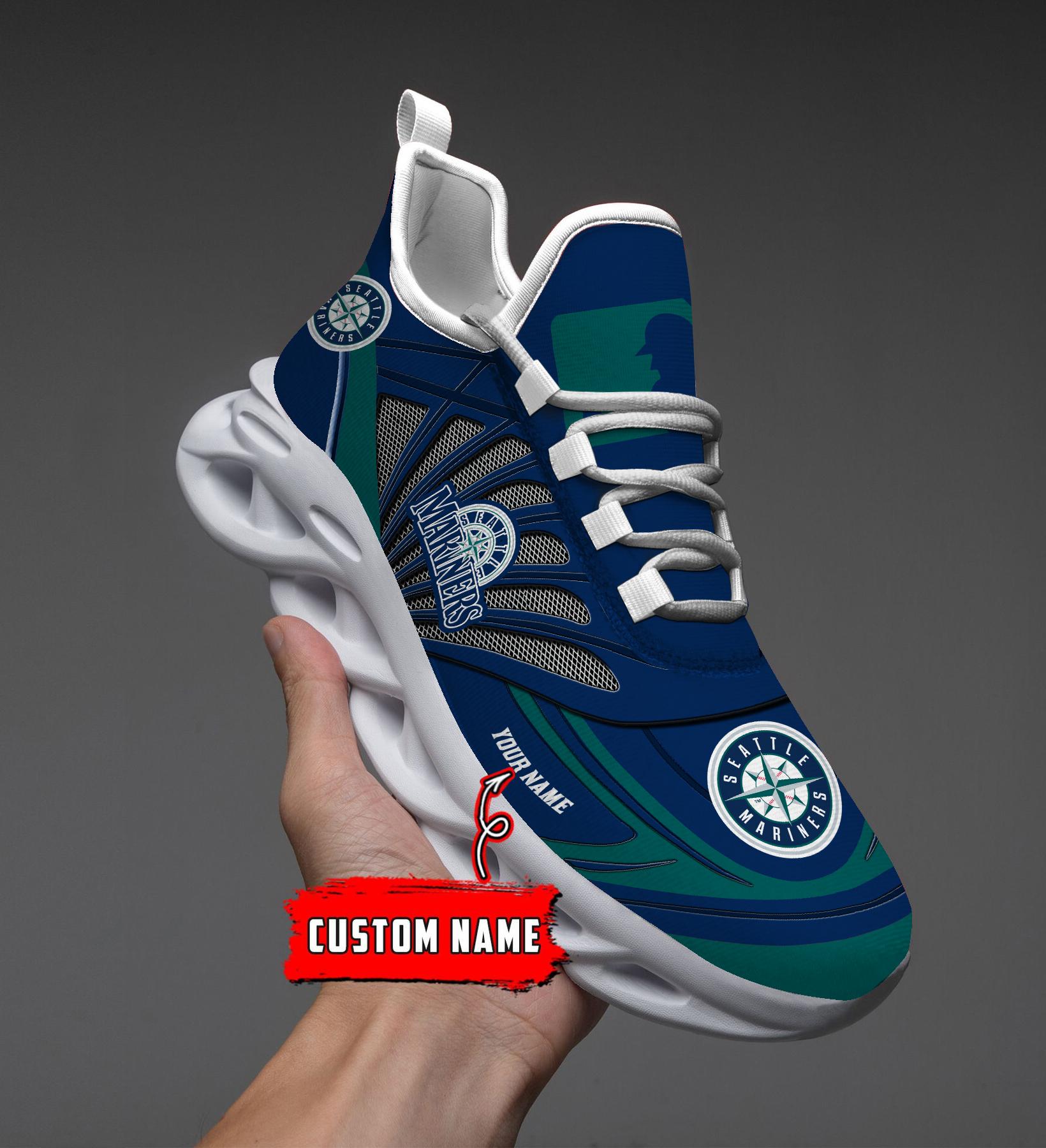 Ideafootwear Seattle Mariners Max Soul Shoes Sneakers For Men And Women