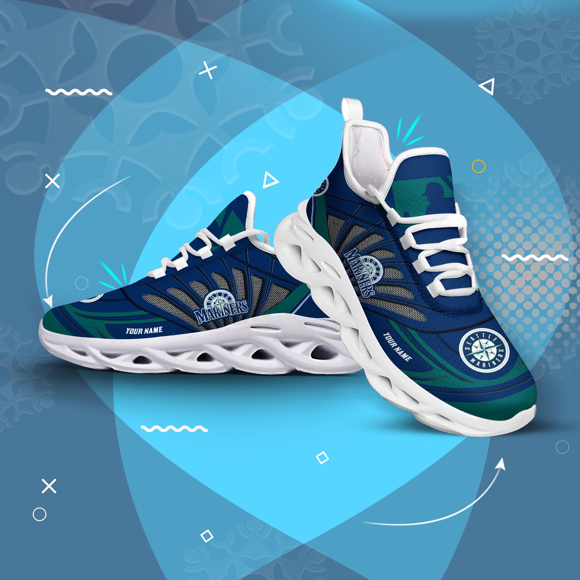 Ideafootwear Seattle Mariners Max Soul Shoes Sneakers For Men And Women
