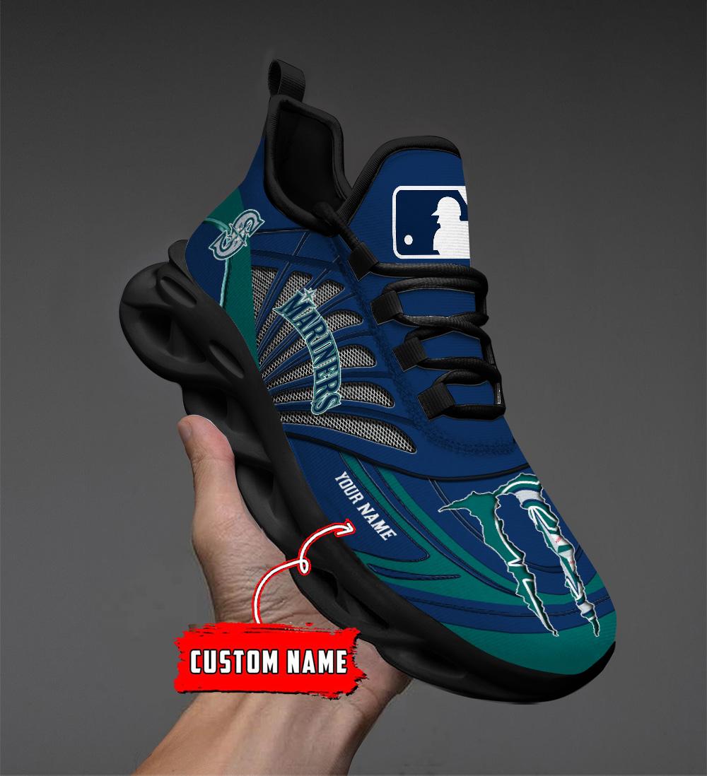 Ideafootwear Seattle Mariners Max Soul Shoes Sneakers For Men And Women