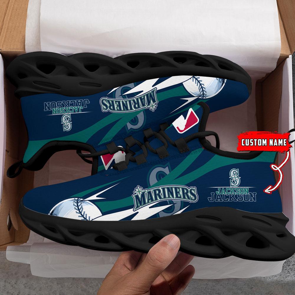 Ideafootwear Seattle Mariners Max Soul Shoes Sneakers For Men And Women
