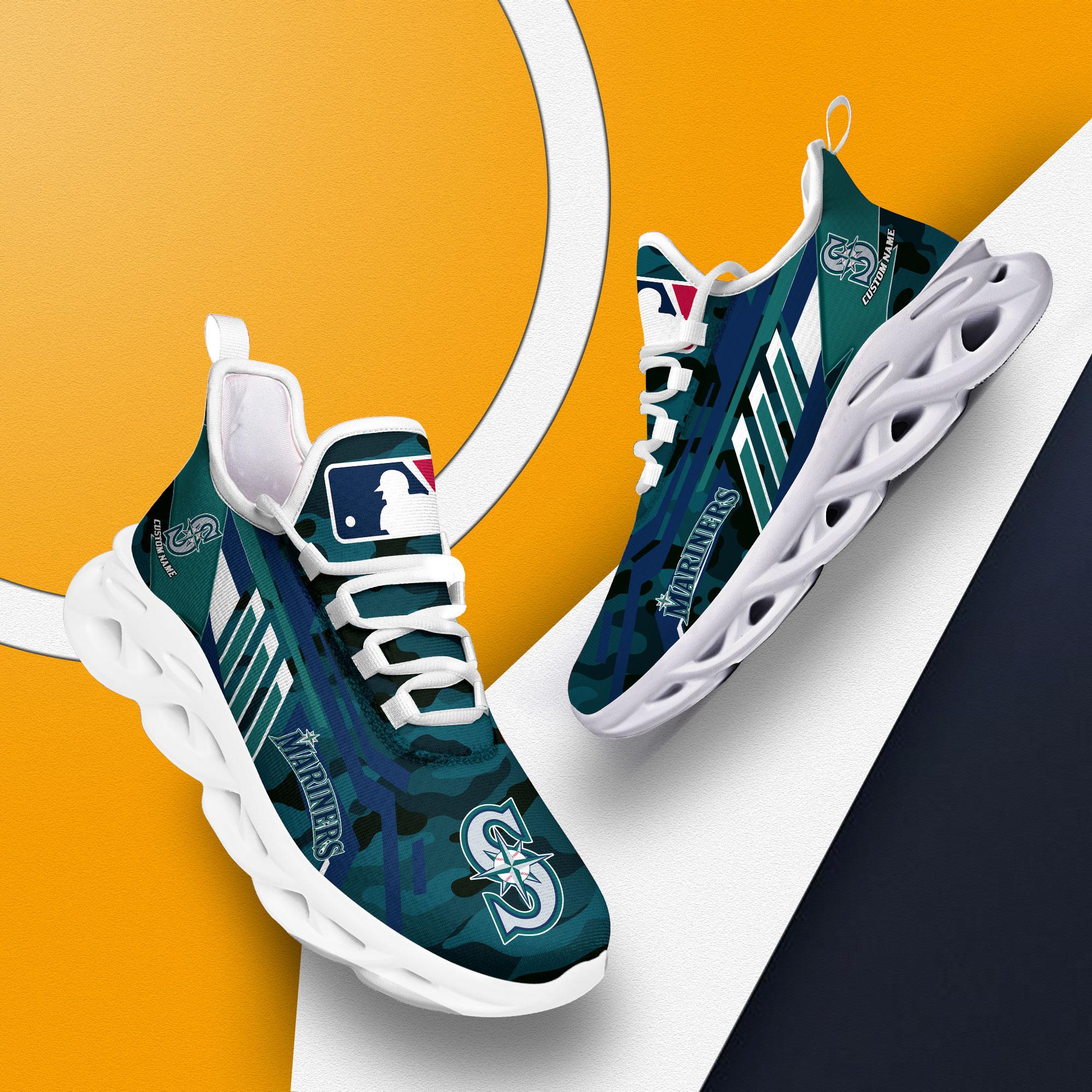 Ideafootwear Seattle Mariners Max Soul Shoes Sneakers For Men And Women