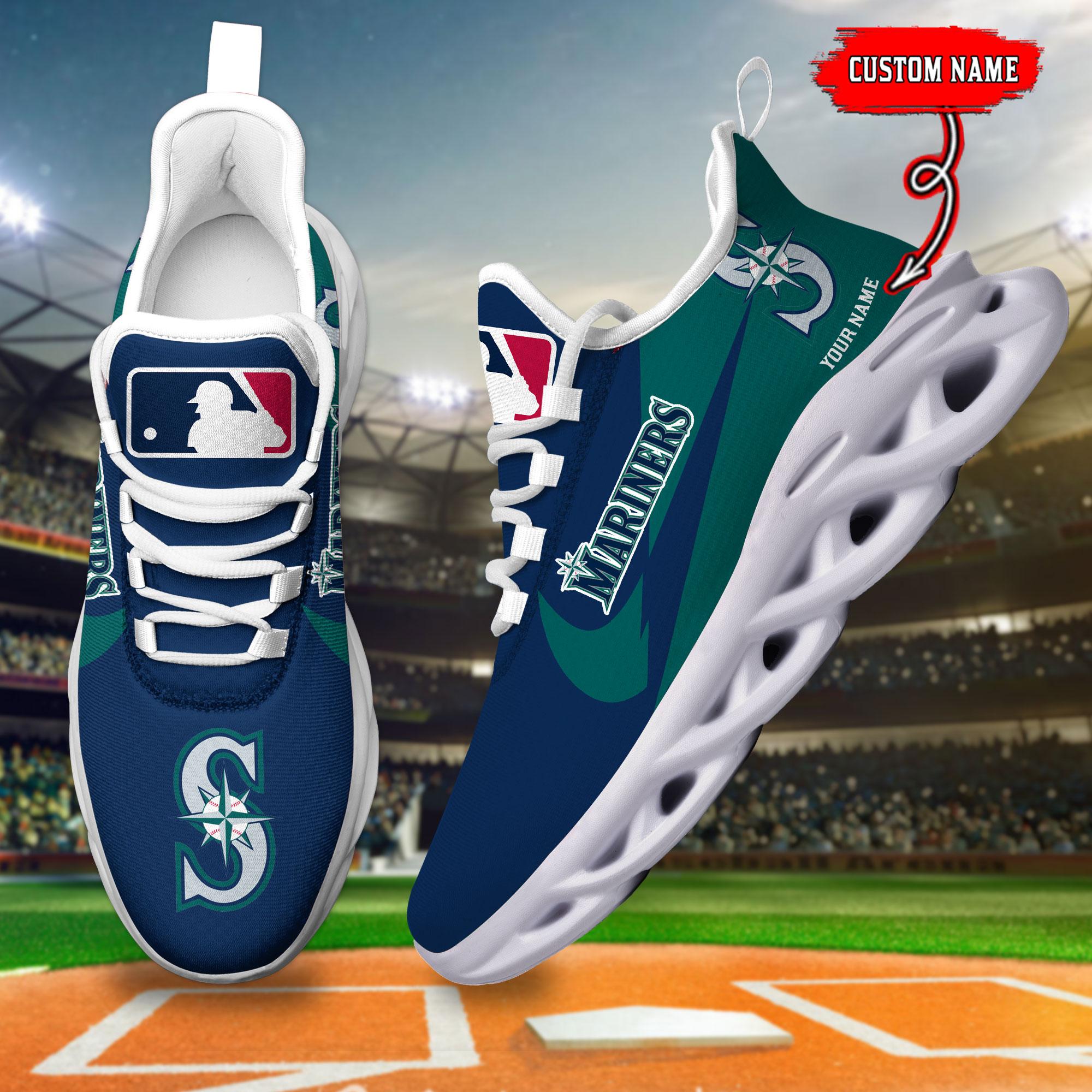 Ideafootwear Seattle Mariners Max Soul Shoes Sneakers For Men And Women