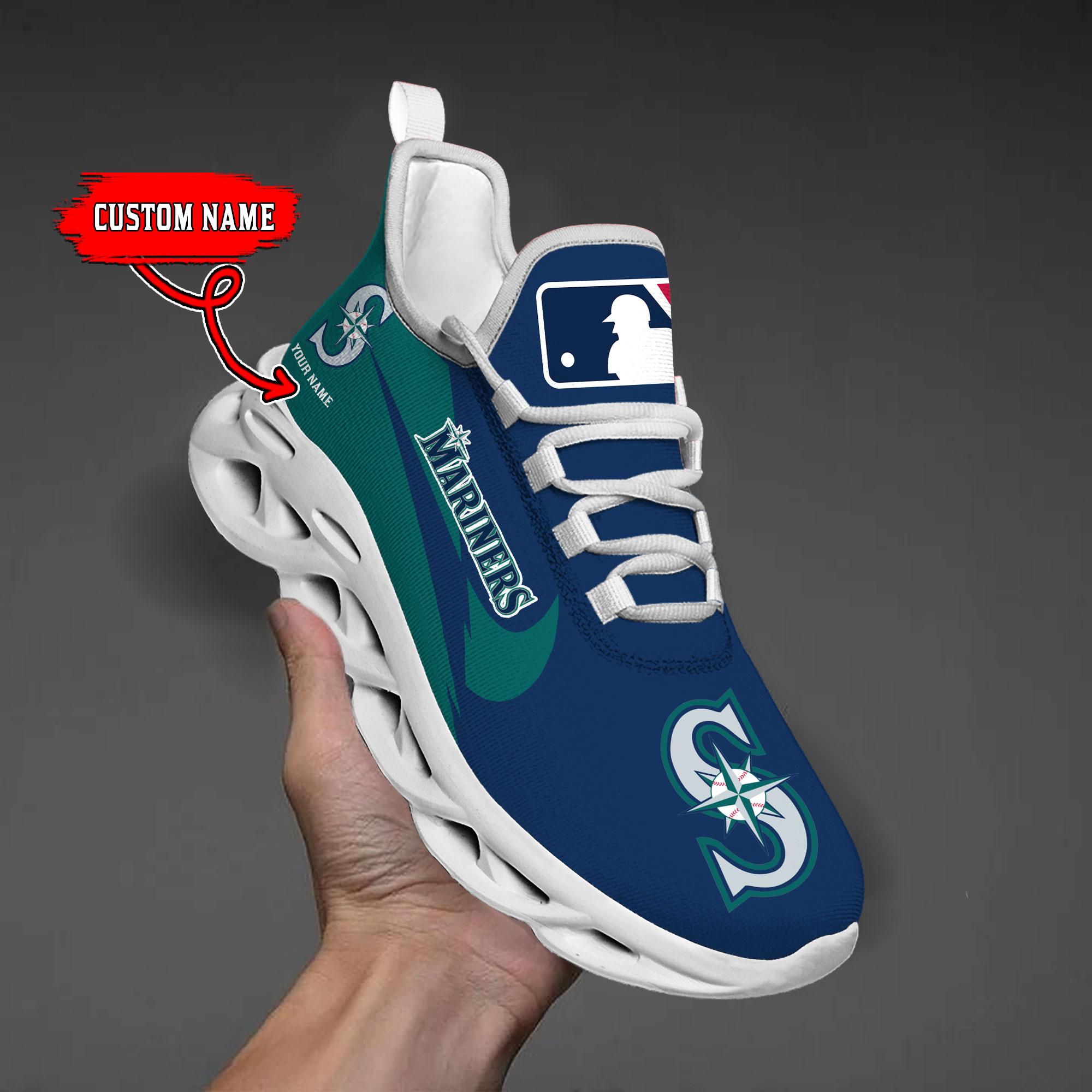 Ideafootwear Seattle Mariners Max Soul Shoes Sneakers For Men And Women